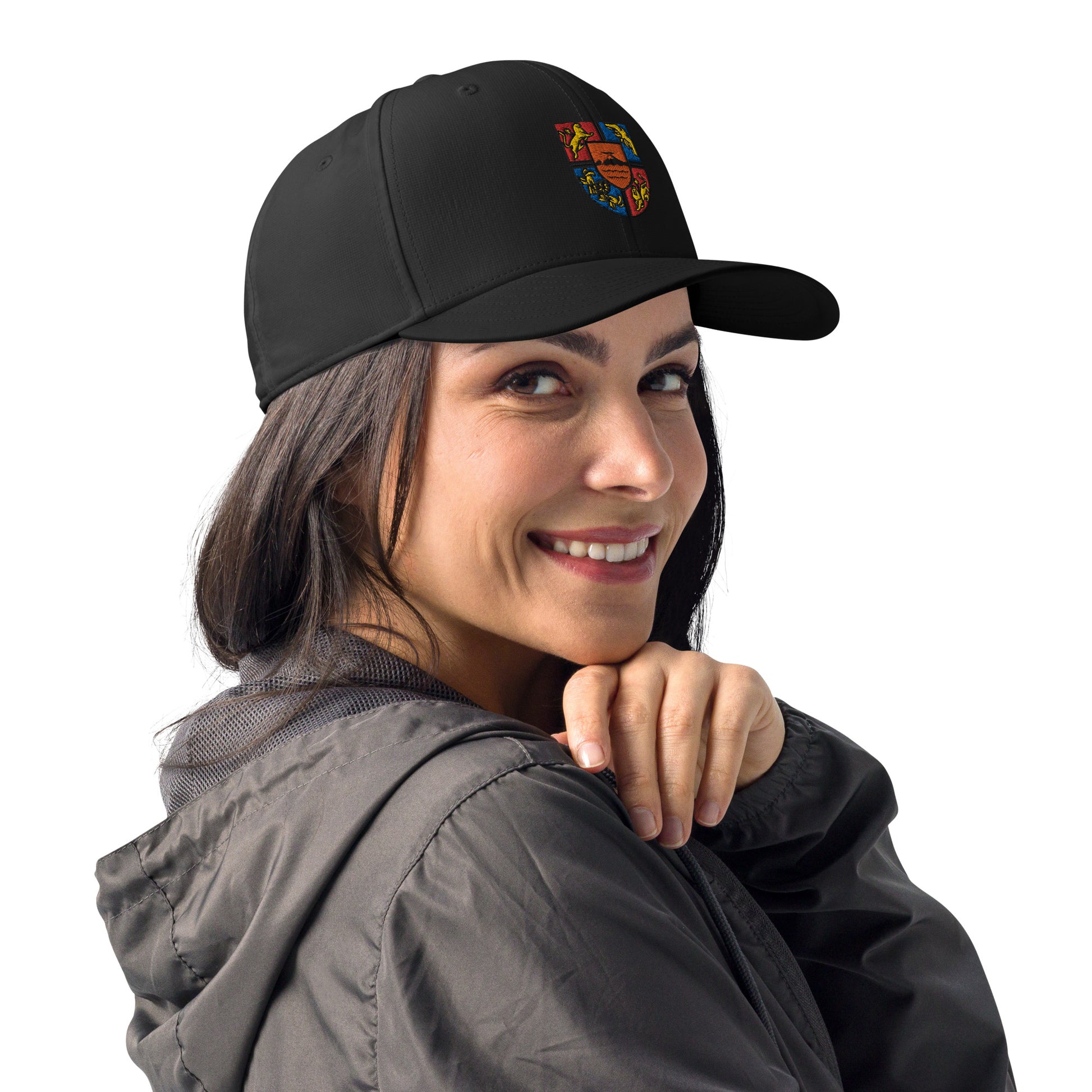 Unisex Adidas "Shield of Armenia & Tricolor Flag" Embroidered Hat Pomegranate Mint