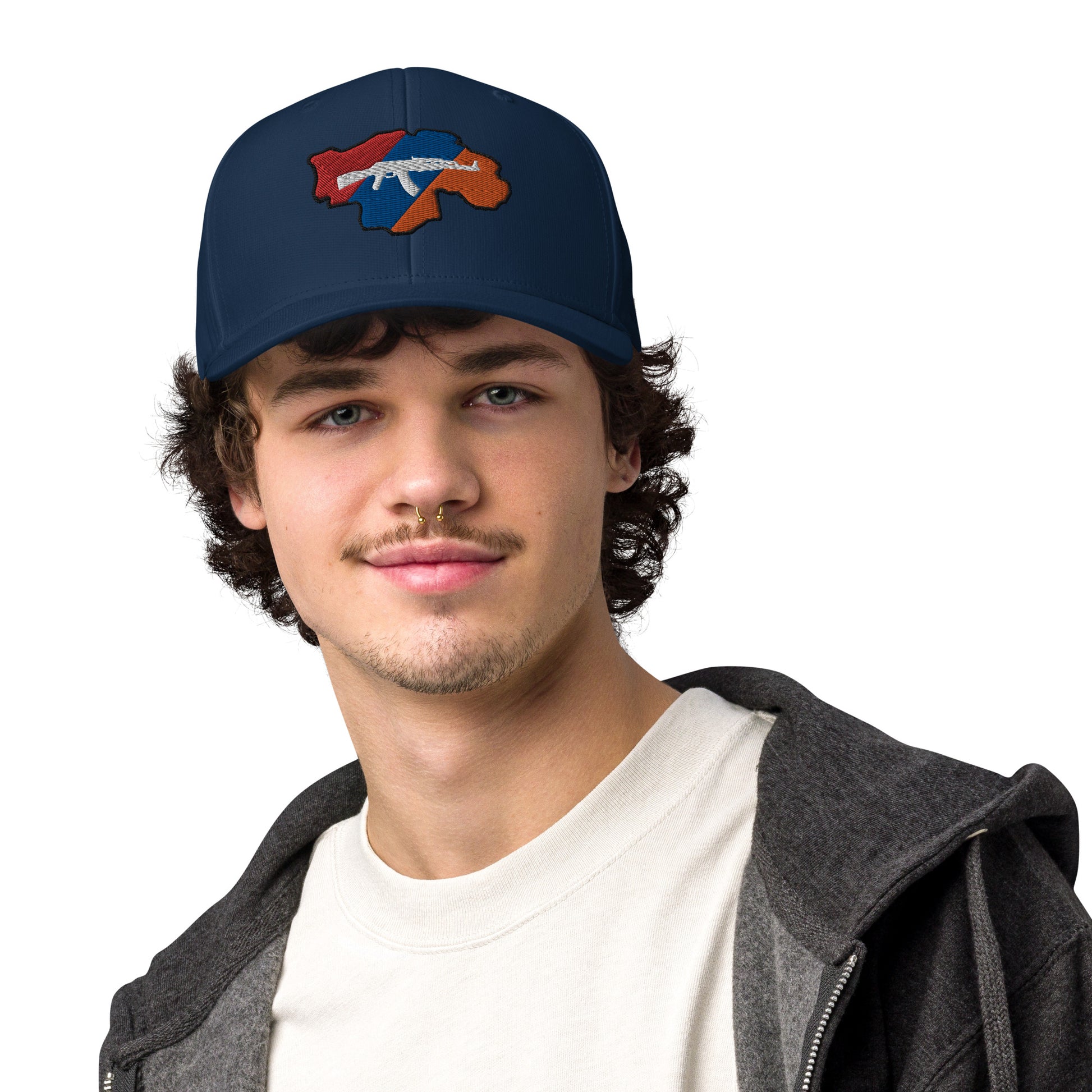 Unisex Adidas "Greater Armenia & Tricolor Flag" Embroidered Hat Pomegranate Mint