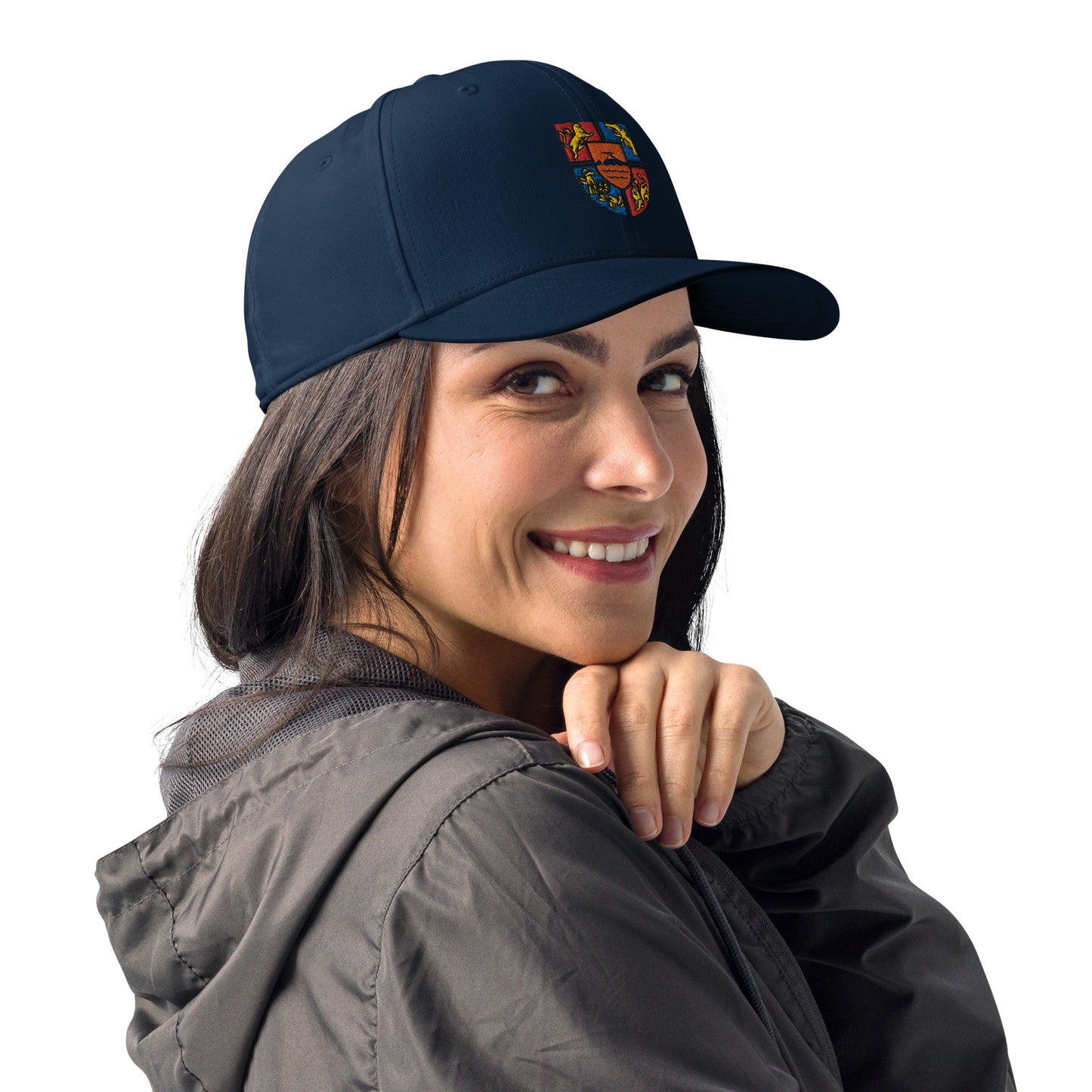 Unisex Adidas "Shield of Armenia & Tricolor Flag" Embroidered Hat Pomegranate Mint