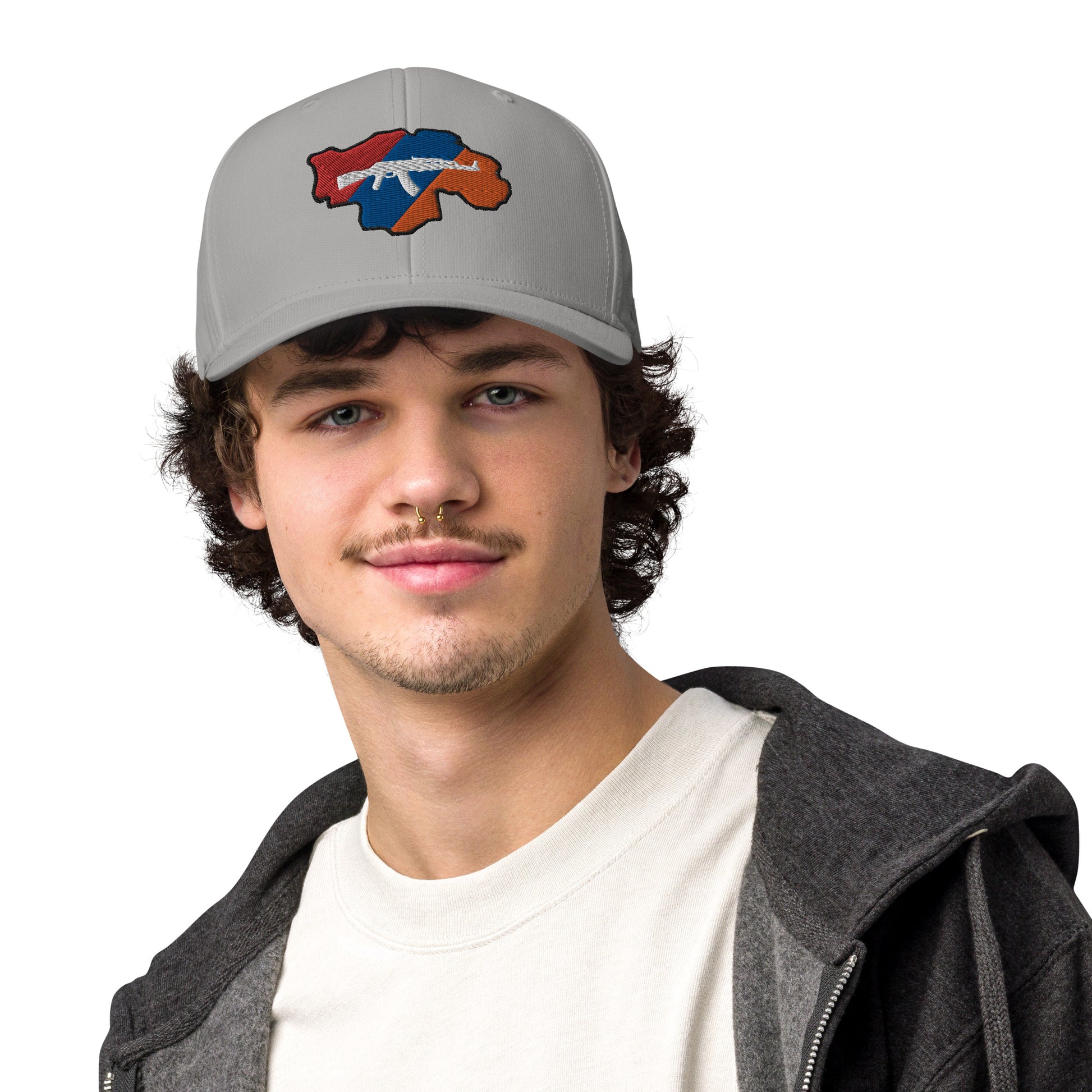 Unisex Adidas "Greater Armenia & Tricolor Flag" Embroidered Hat Pomegranate Mint