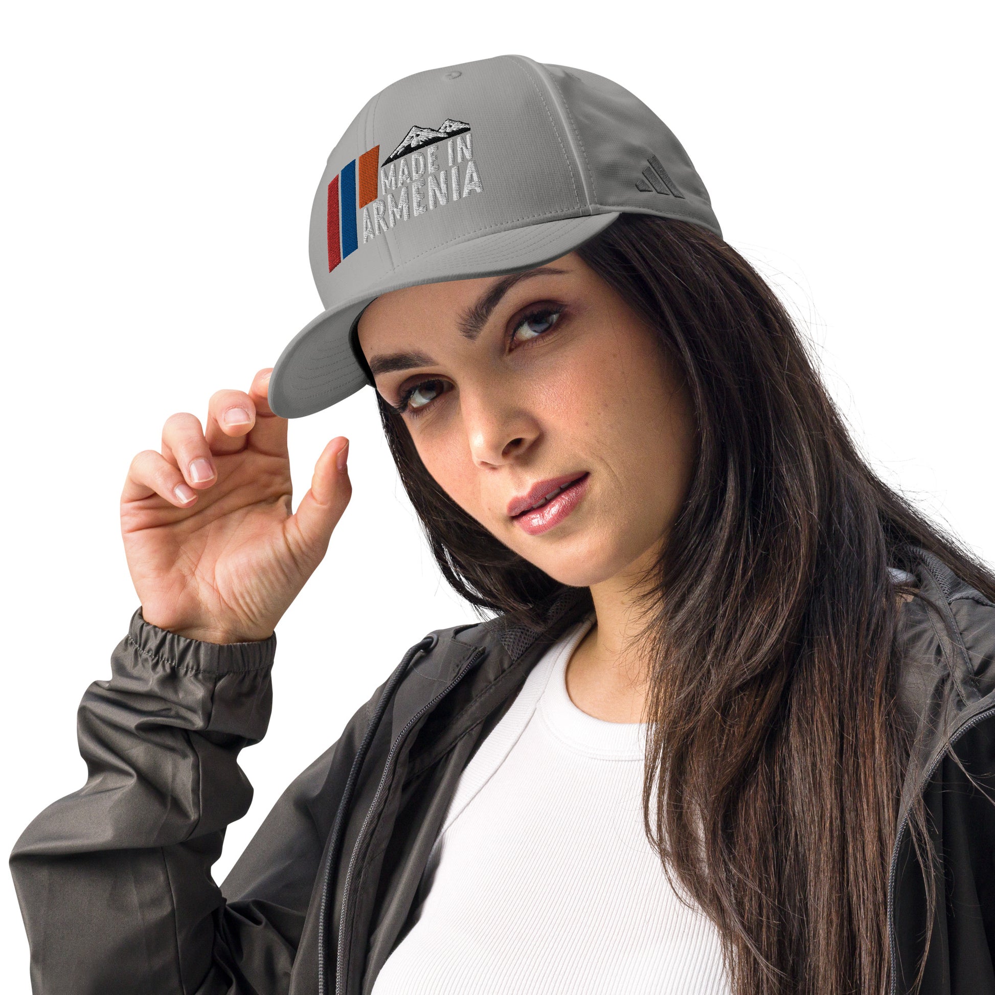 Unisex Adidas "Made in Armenia & Tricolor" Embroidered Performance Hat Pomegranate Mint