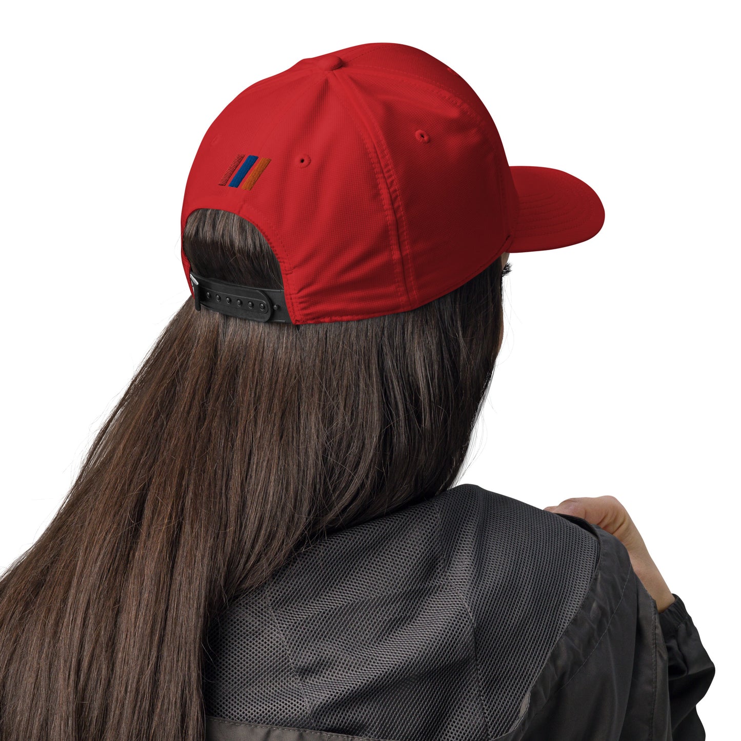 Unisex Adidas "Shield of Armenia & Tricolor Flag" Embroidered Hat Pomegranate Mint