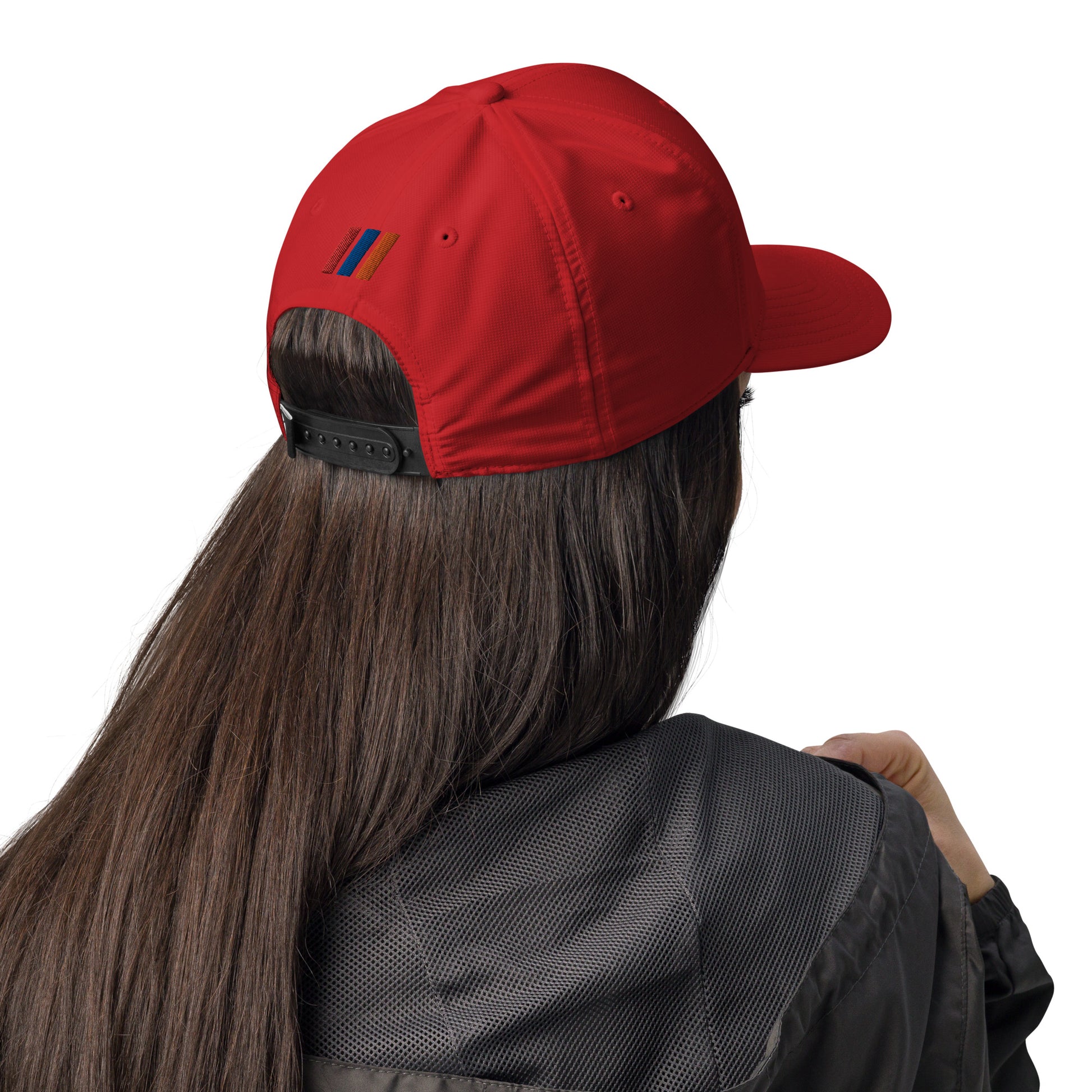 Unisex Adidas "Shield of Armenia & Tricolor Flag" Embroidered Hat Pomegranate Mint