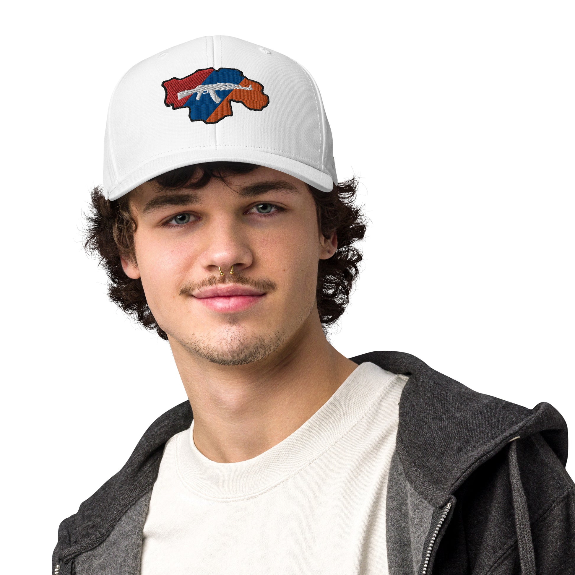 Unisex Adidas "Greater Armenia & Tricolor Flag" Embroidered Hat Pomegranate Mint