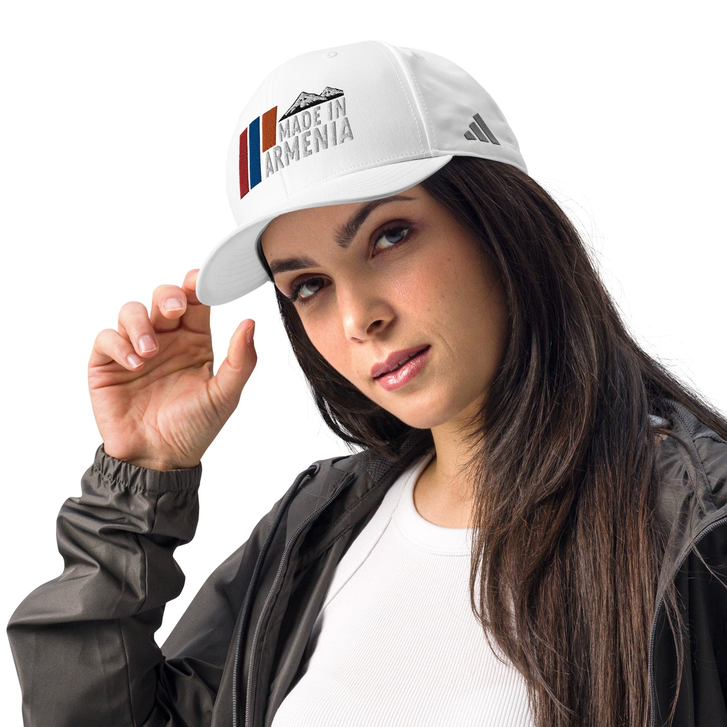 Unisex Adidas "Made in Armenia & Tricolor" Embroidered Performance Hat Pomegranate Mint