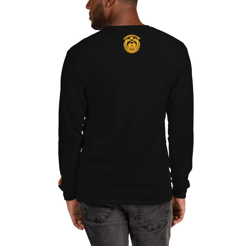Men's Long Sleeve "Made in Armenia & Mount Ararat" Embroidered Shirt Pomegranate Mint