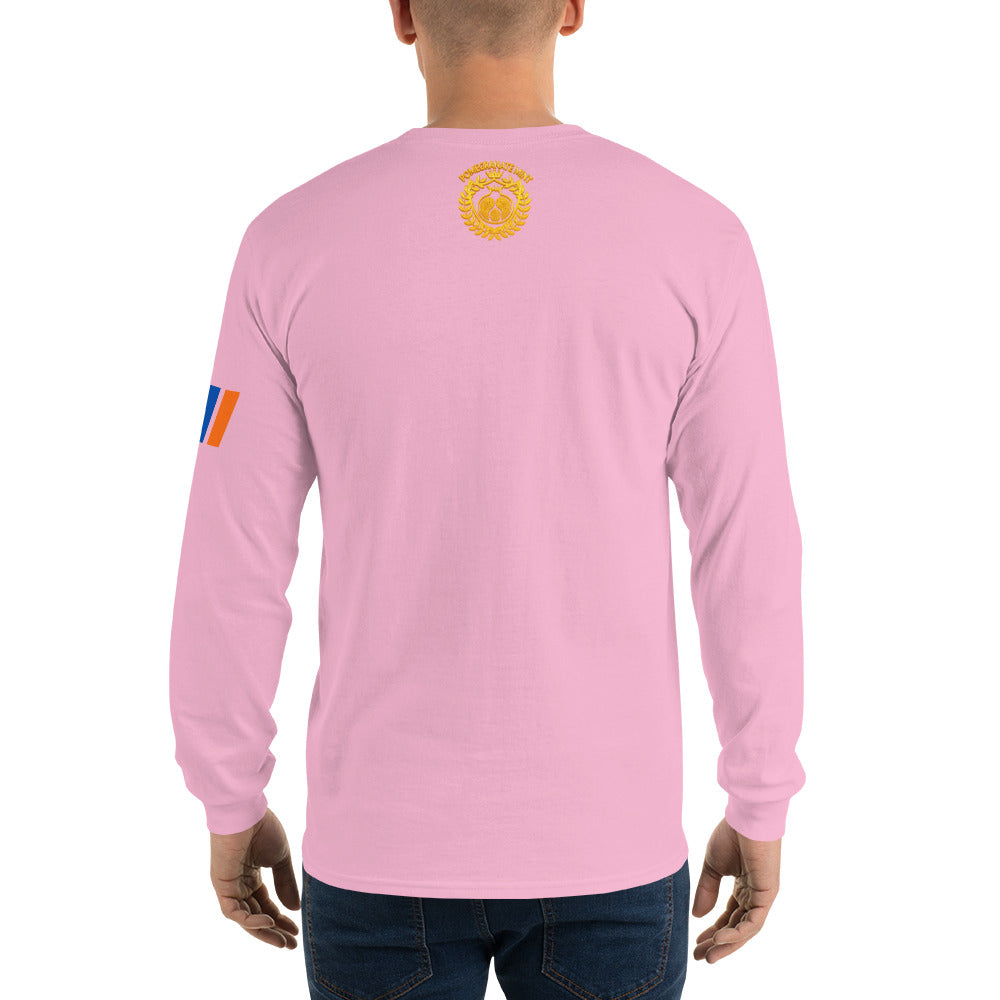 Men's "Dashnaktsutyun" Graphic Graphic Long Sleeve Shirt - Հայ Յեղափոխական Դաշնակցութիւն Pomegranate Mint