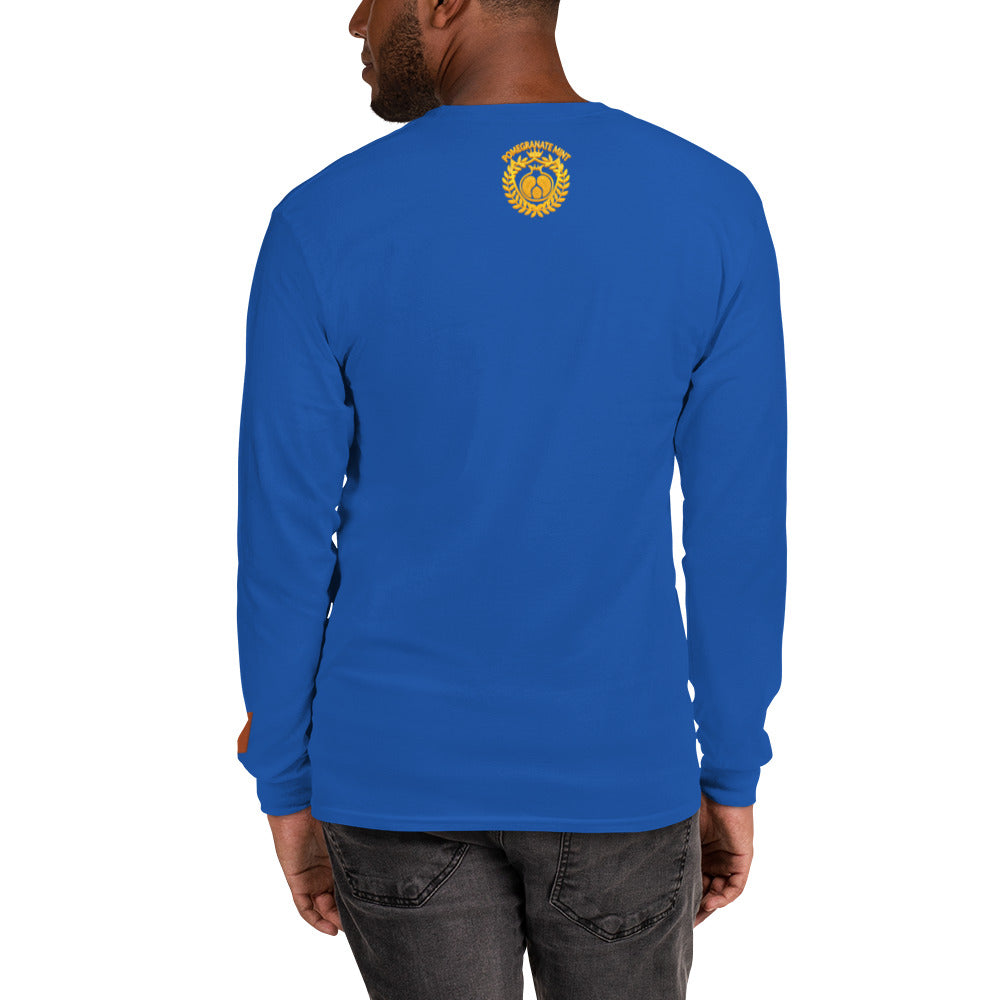 Men's Long Sleeve "Made in Armenia & Mount Ararat" Embroidered Shirt Pomegranate Mint