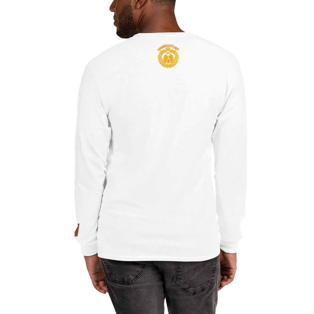 Men's Long Sleeve "Made in Armenia & Mount Ararat" Embroidered Shirt Pomegranate Mint