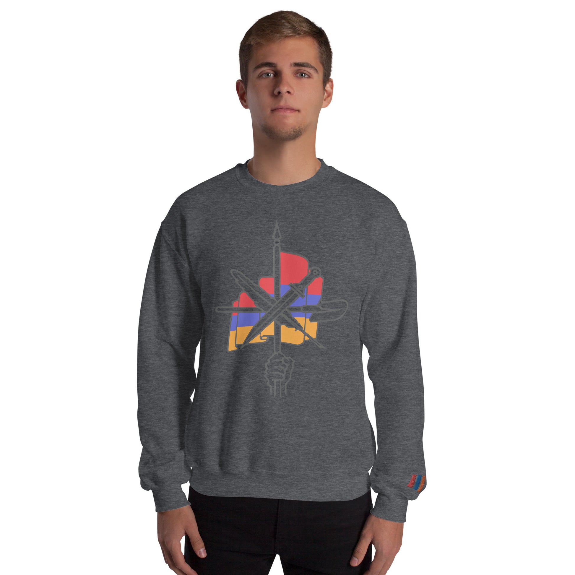 Unisex "Dashnaktsutyun" Graphic Sweatshirt - Հայ Յեղափոխական Դաշնակցութիւն Pomegranate Mint