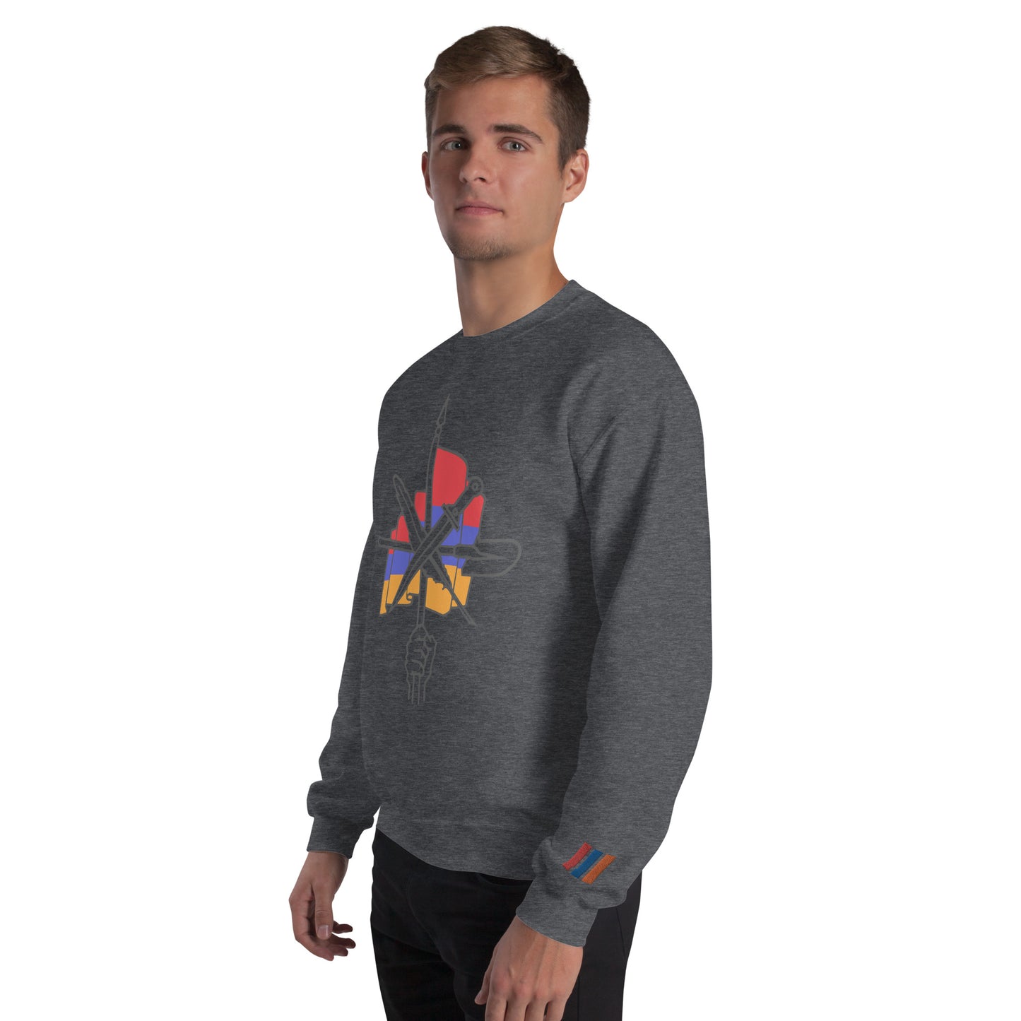 Unisex "Dashnaktsutyun" Graphic Sweatshirt - Հայ Յեղափոխական Դաշնակցութիւն Pomegranate Mint