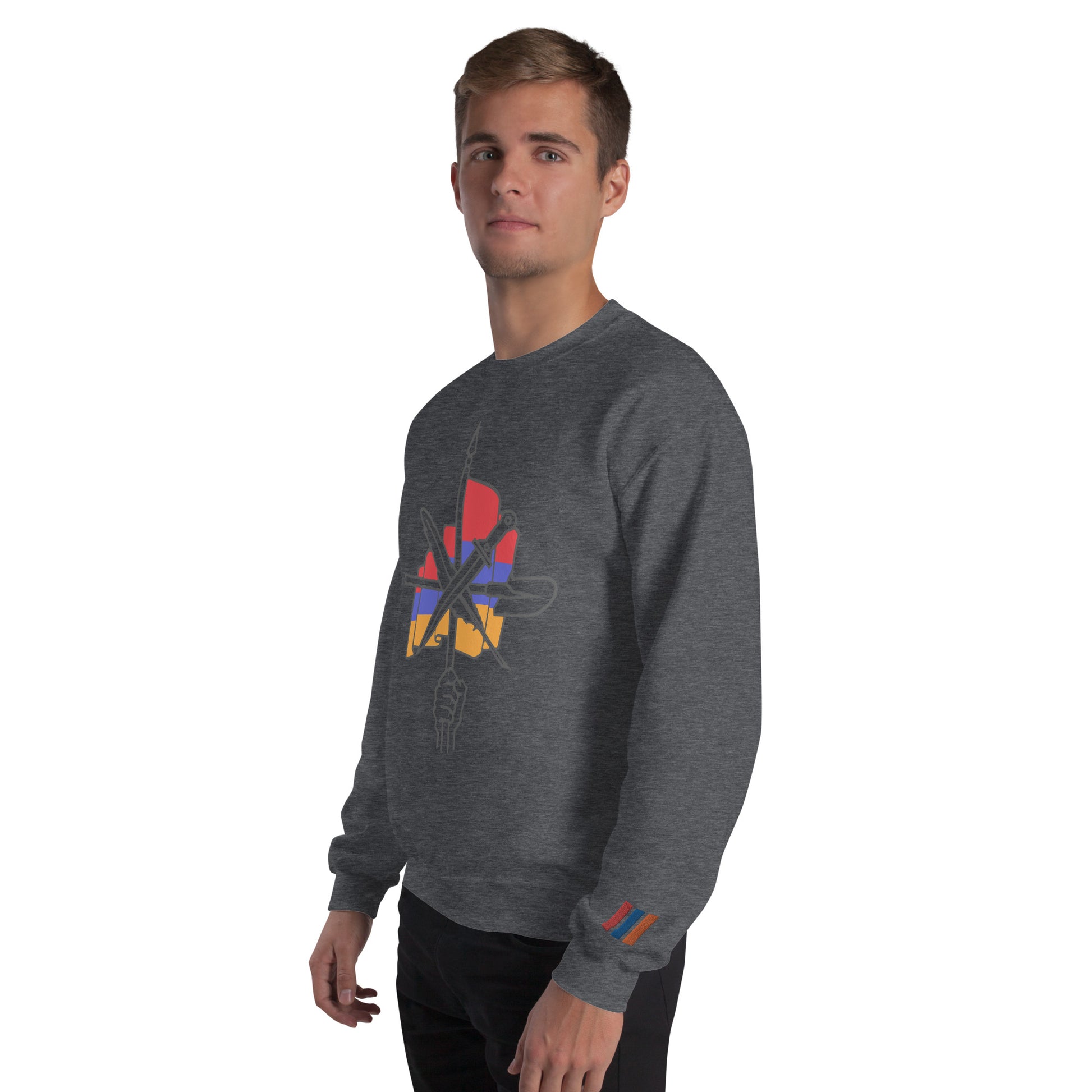 Unisex "Dashnaktsutyun" Graphic Sweatshirt - Հայ Յեղափոխական Դաշնակցութիւն Pomegranate Mint