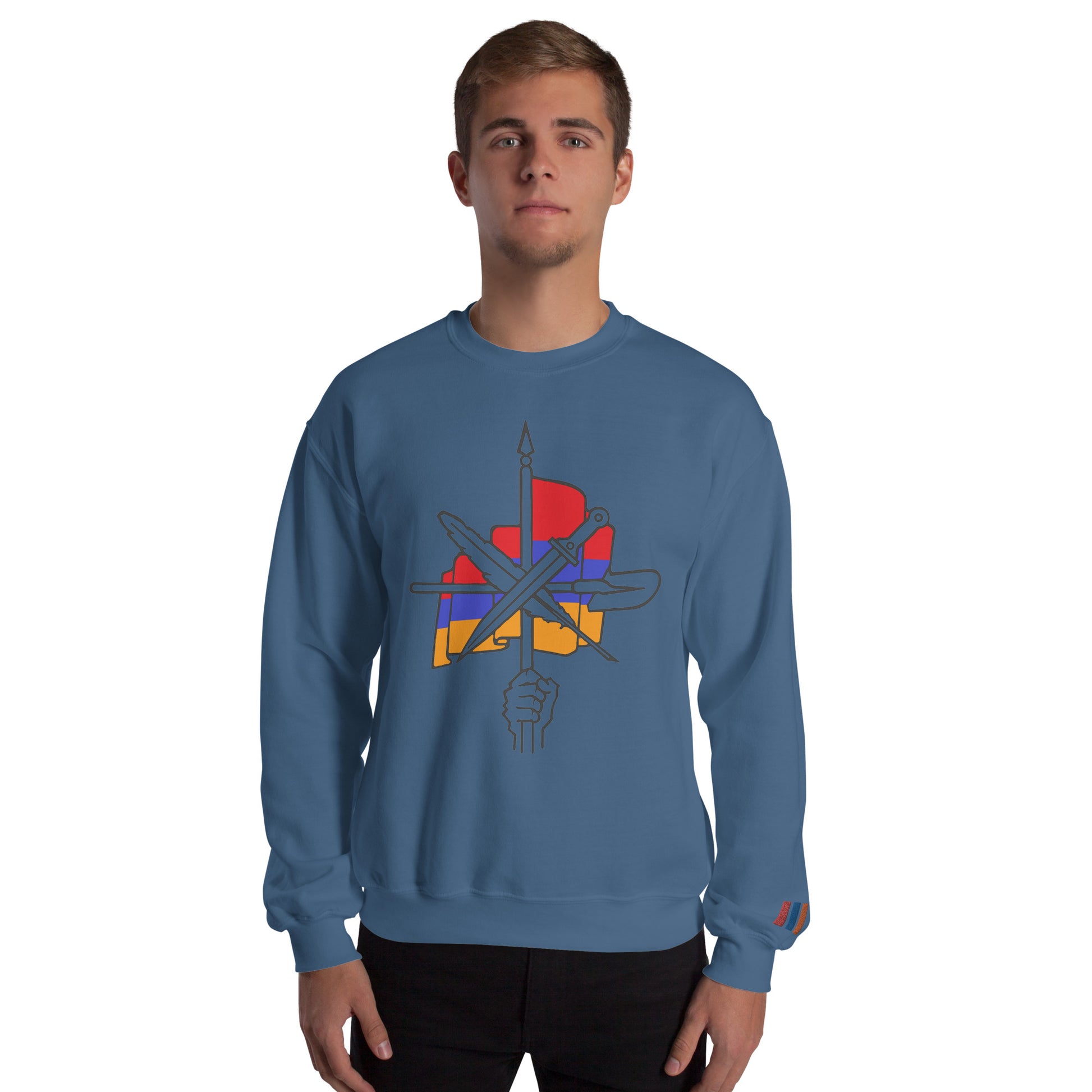 Unisex "Dashnaktsutyun" Graphic Sweatshirt - Հայ Յեղափոխական Դաշնակցութիւն Pomegranate Mint