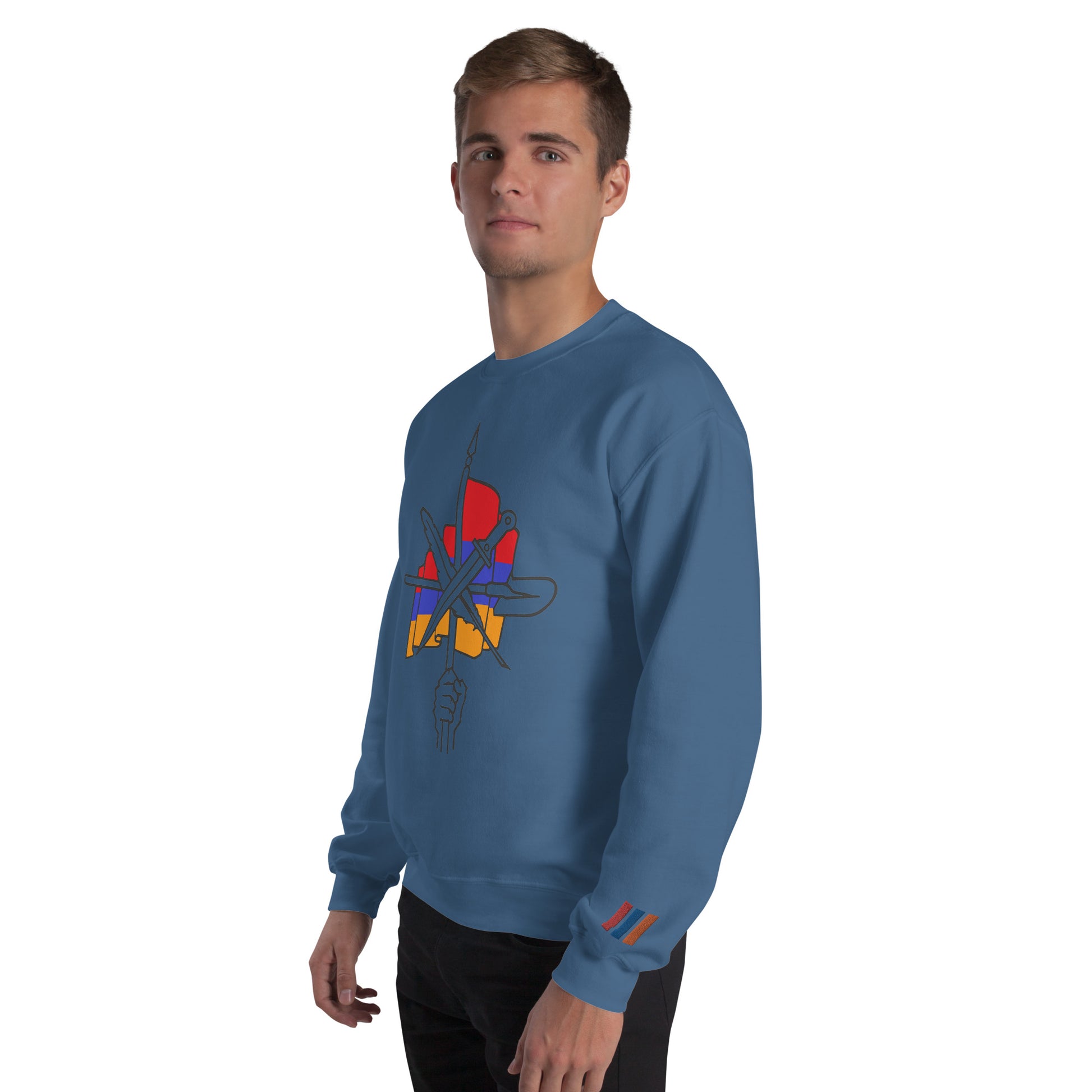 Unisex "Dashnaktsutyun" Graphic Sweatshirt - Հայ Յեղափոխական Դաշնակցութիւն Pomegranate Mint