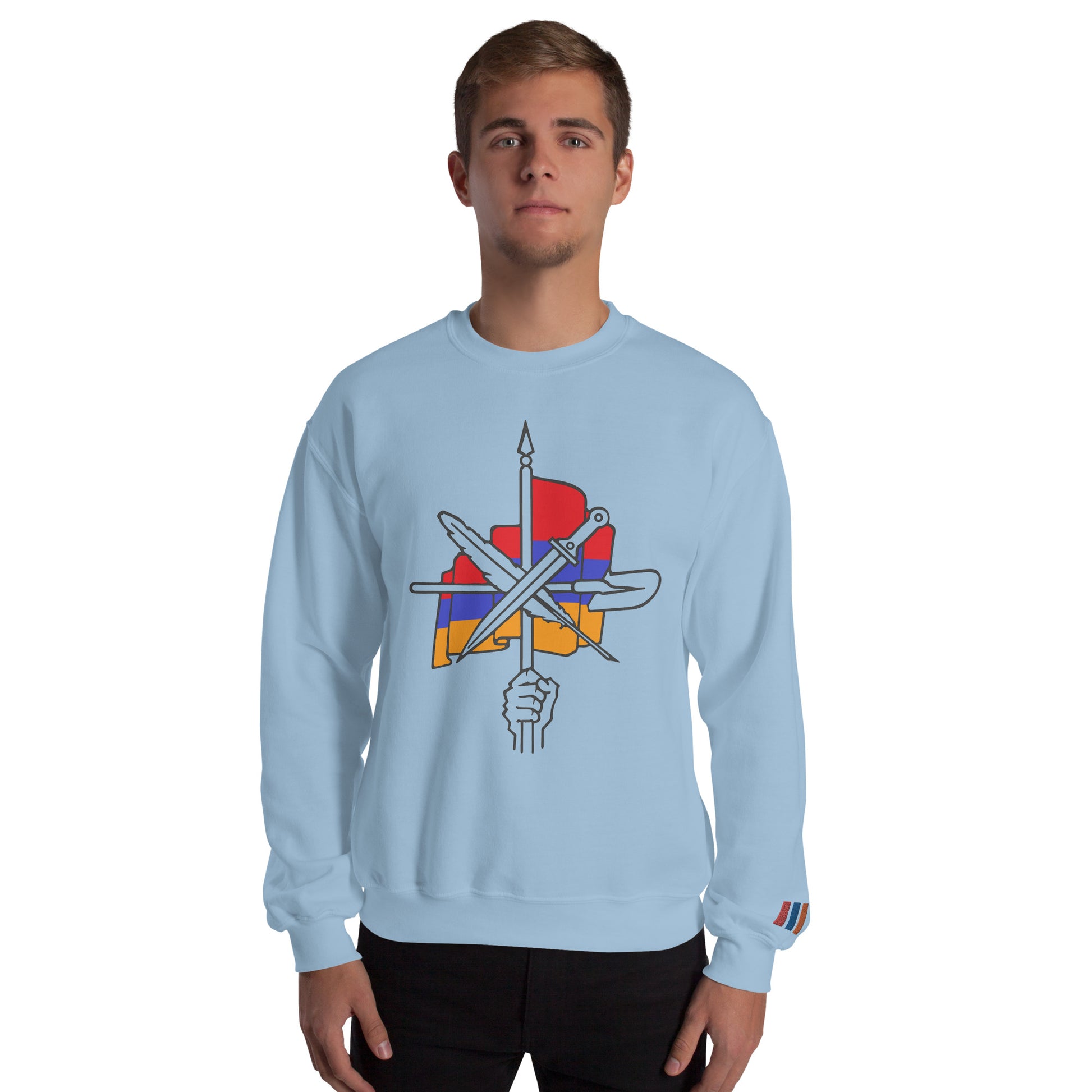 Unisex "Dashnaktsutyun" Graphic Sweatshirt - Հայ Յեղափոխական Դաշնակցութիւն Pomegranate Mint