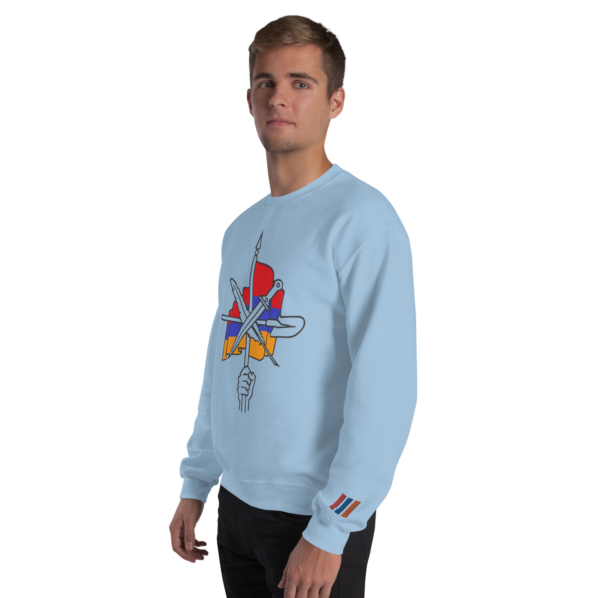 Unisex "Dashnaktsutyun" Graphic Sweatshirt - Հայ Յեղափոխական Դաշնակցութիւն Pomegranate Mint