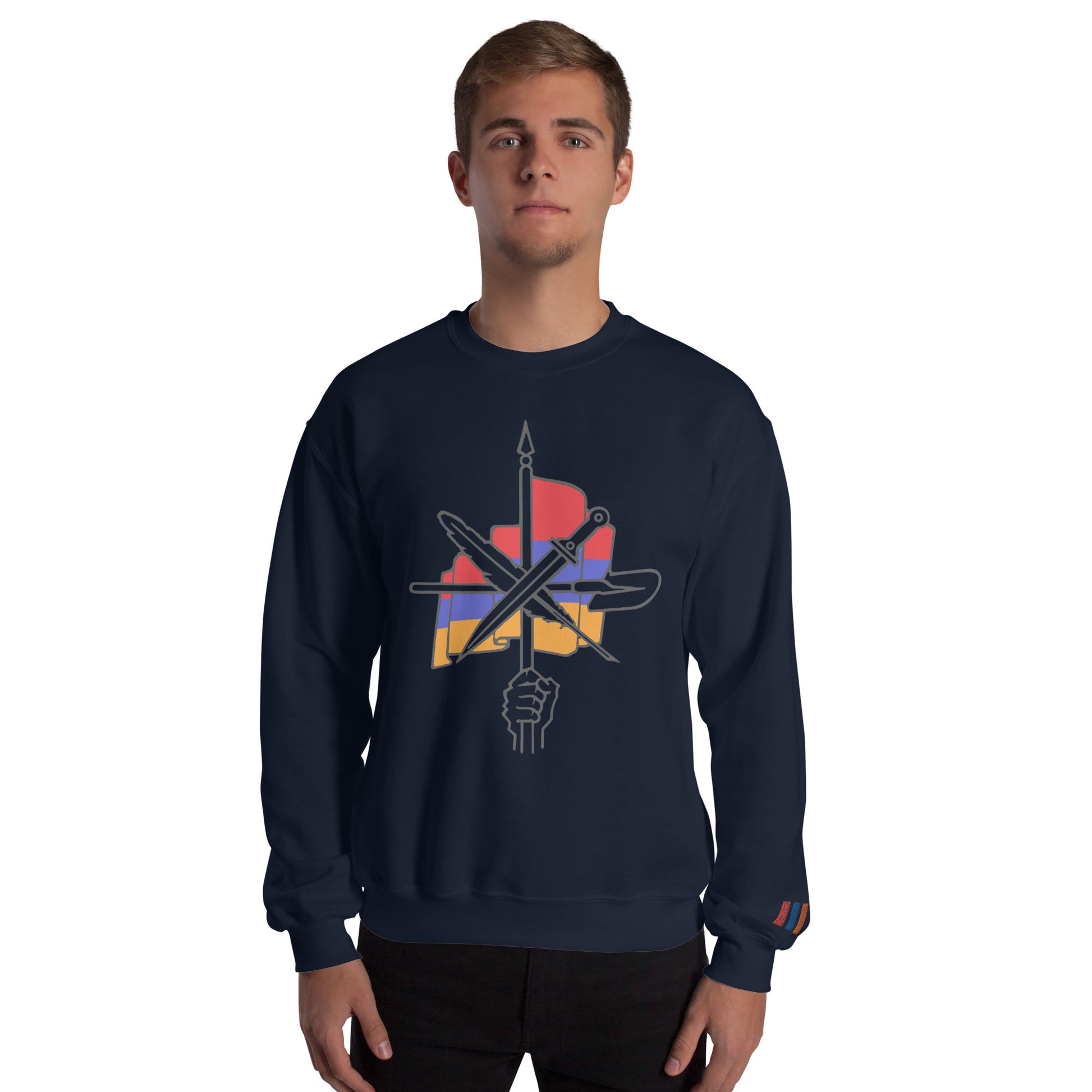 Unisex "Dashnaktsutyun" Graphic Sweatshirt - Հայ Յեղափոխական Դաշնակցութիւն Pomegranate Mint
