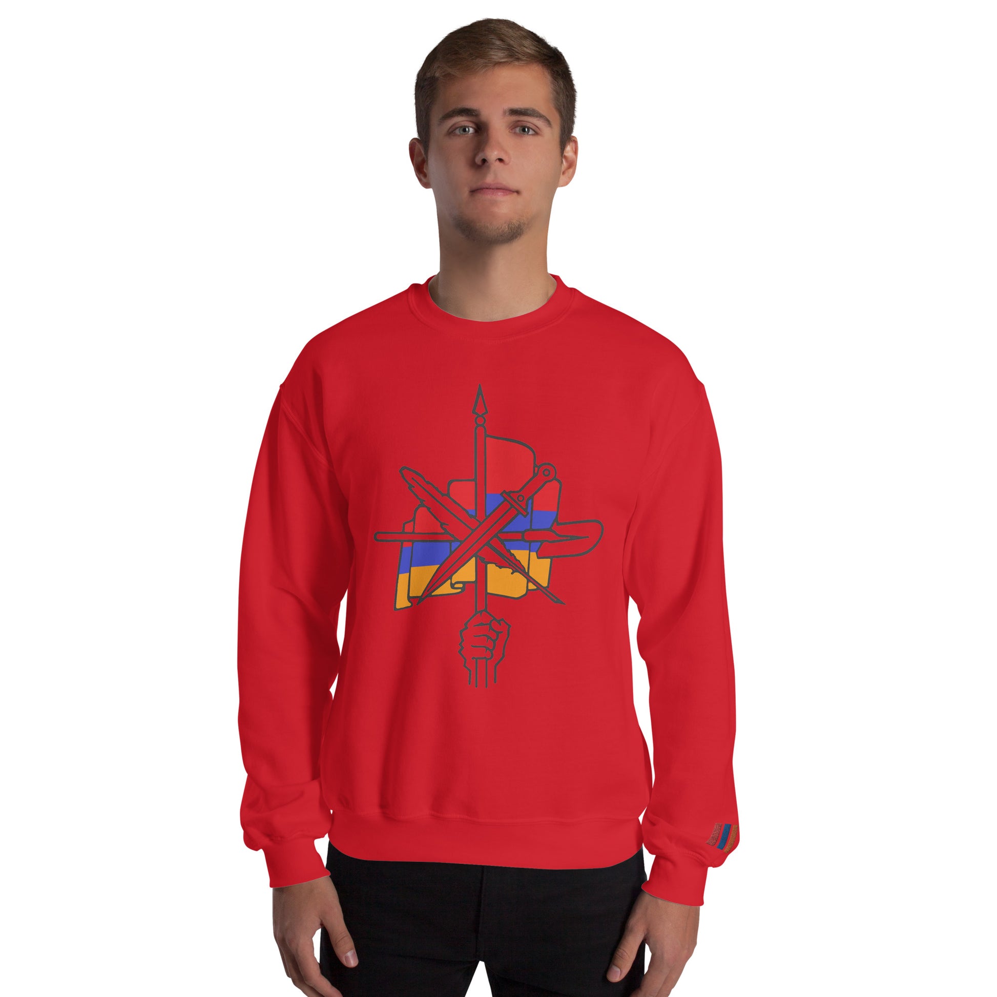 Unisex "Dashnaktsutyun" Graphic Sweatshirt - Հայ Յեղափոխական Դաշնակցութիւն Pomegranate Mint