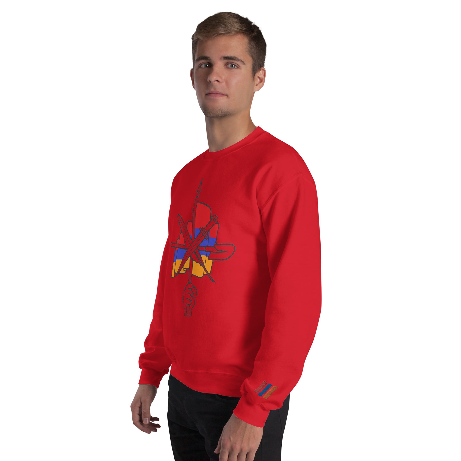 Unisex "Dashnaktsutyun" Graphic Sweatshirt - Հայ Յեղափոխական Դաշնակցութիւն Pomegranate Mint