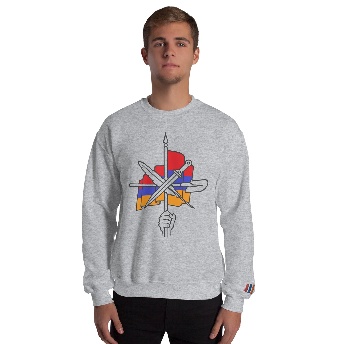 Unisex "Dashnaktsutyun" Graphic Sweatshirt - Հայ Յեղափոխական Դաշնակցութիւն Pomegranate Mint