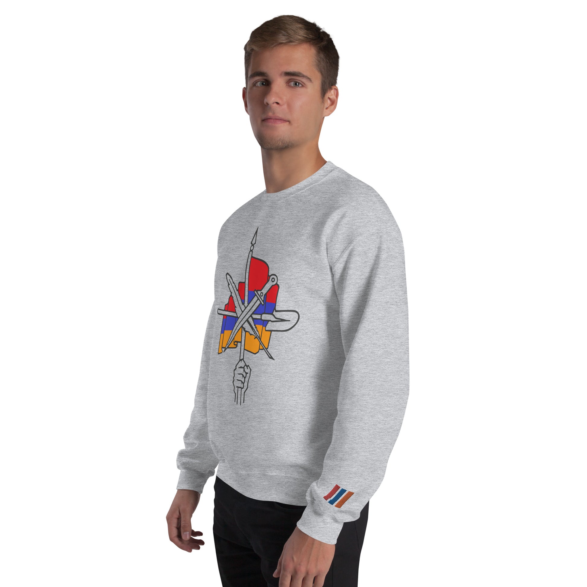 Unisex "Dashnaktsutyun" Graphic Sweatshirt - Հայ Յեղափոխական Դաշնակցութիւն Pomegranate Mint