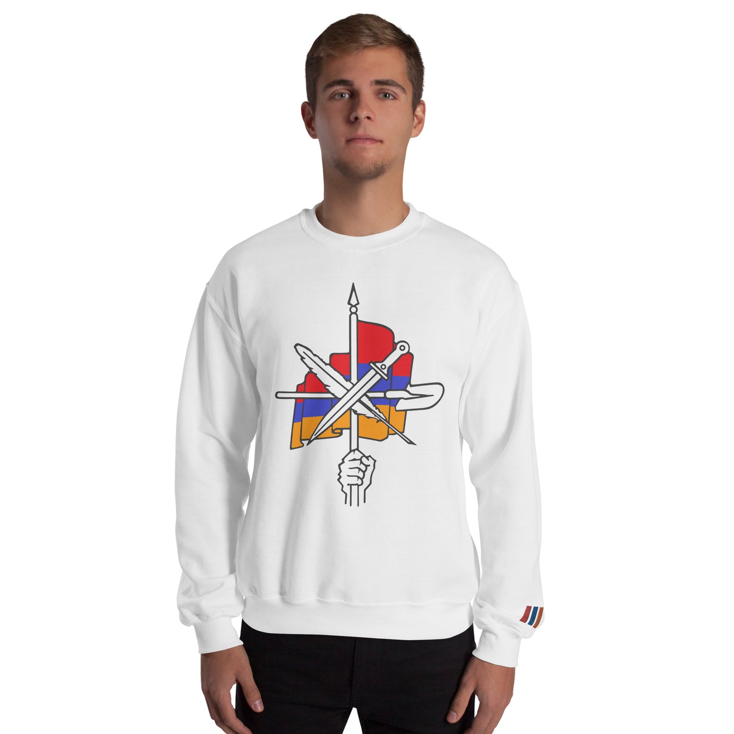 Unisex "Dashnaktsutyun" Graphic Sweatshirt - Հայ Յեղափոխական Դաշնակցութիւն Pomegranate Mint
