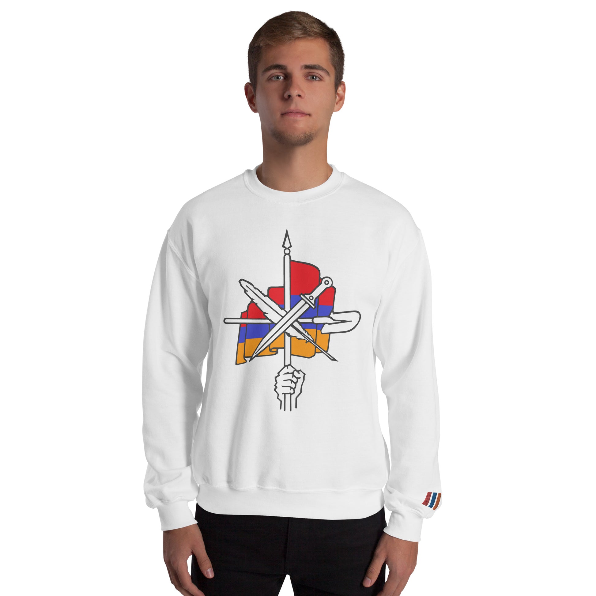 Unisex "Dashnaktsutyun" Graphic Sweatshirt - Հայ Յեղափոխական Դաշնակցութիւն Pomegranate Mint