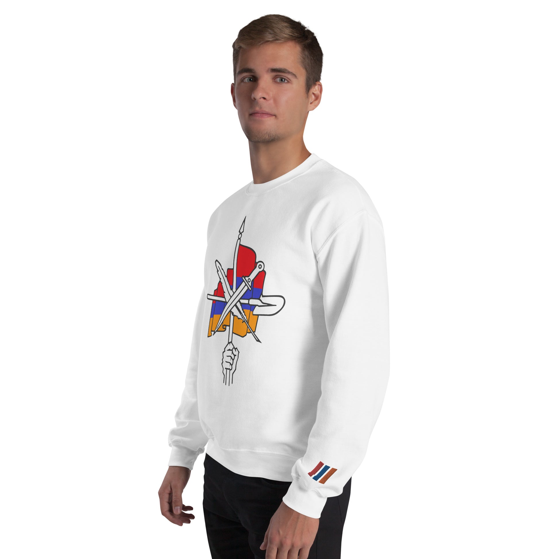 Unisex "Dashnaktsutyun" Graphic Sweatshirt - Հայ Յեղափոխական Դաշնակցութիւն Pomegranate Mint