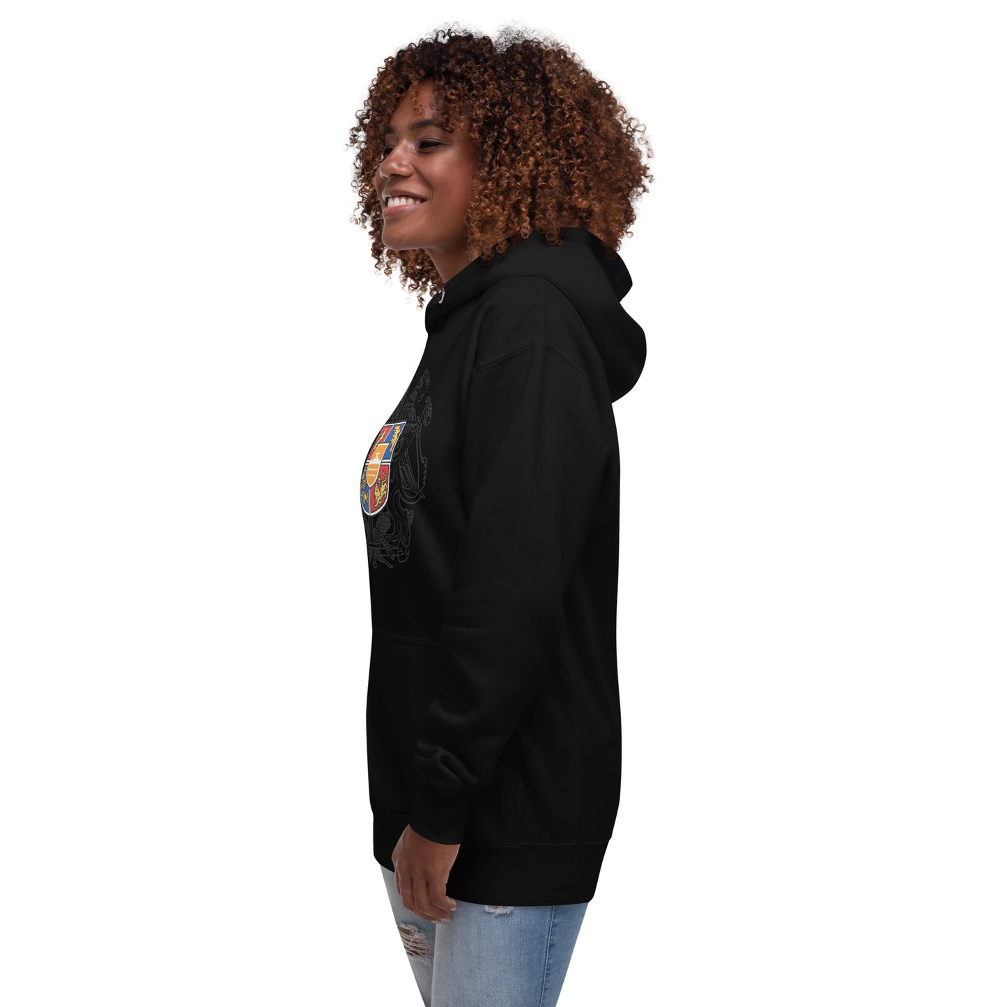 Unisex "Armenian Coat of Arms & Tricolor" Graphic Hoodie Pomegranate Mint