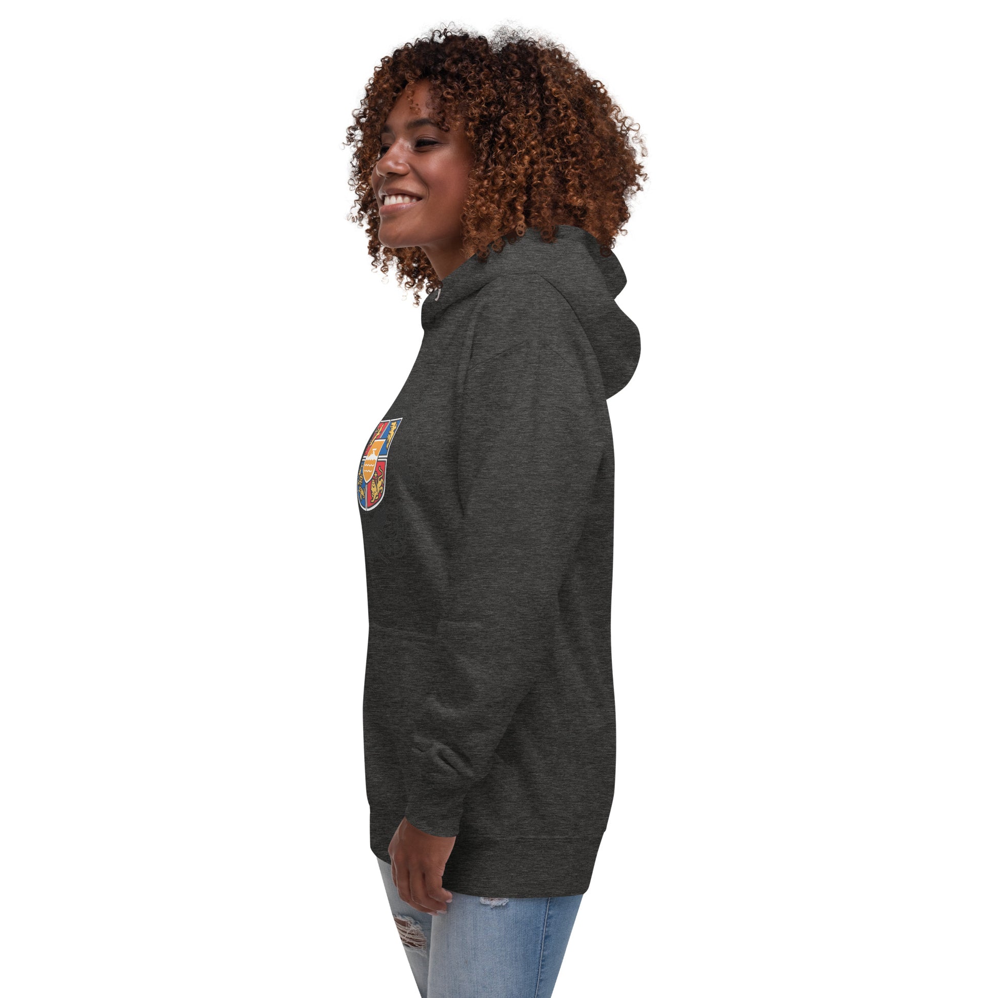 Unisex "Armenian Coat of Arms & Tricolor" Graphic Hoodie Pomegranate Mint