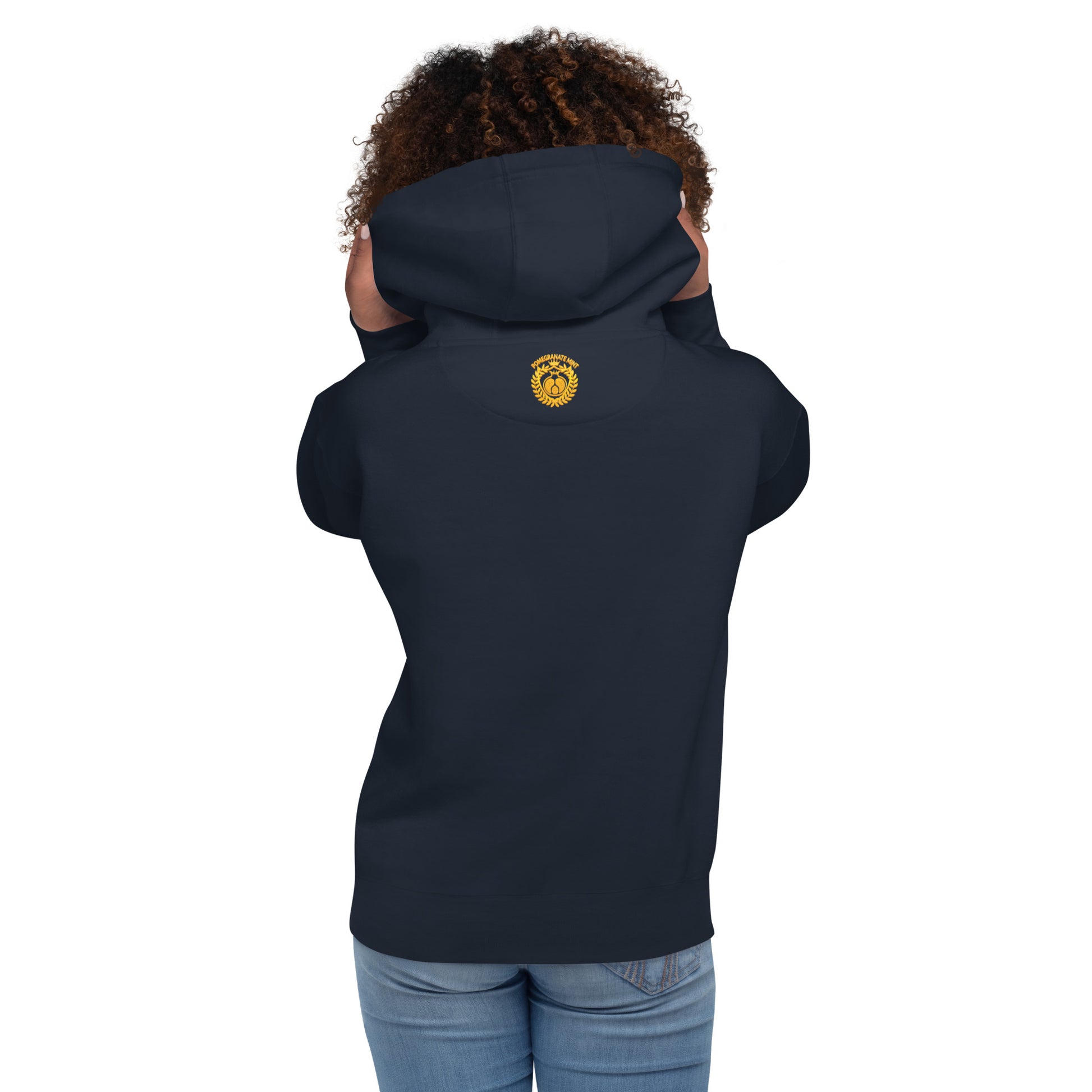 Unisex "Armenian Coat of Arms & Tricolor" Graphic Hoodie Pomegranate Mint