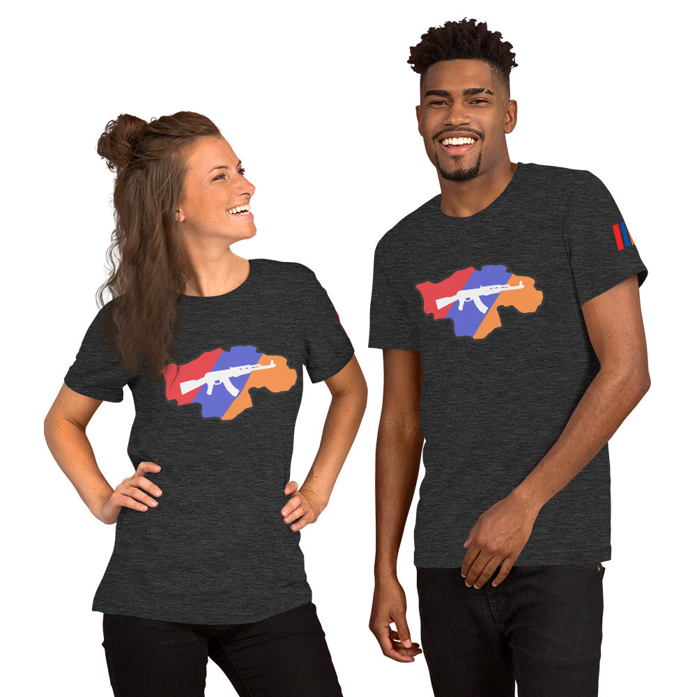 Unisex "Greater Armenia AK-47" Graphic T-Shirt Pomegranate Mint
