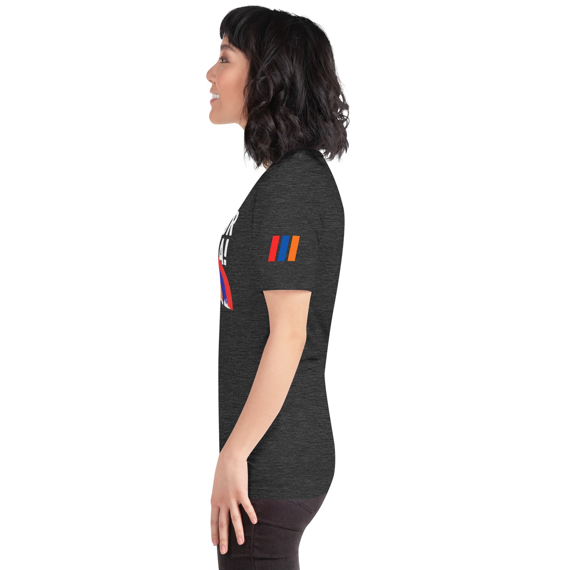 Unisex "Fight For Armenia & Tricolor Flag" Graphic T-Shirt Pomegranate Mint