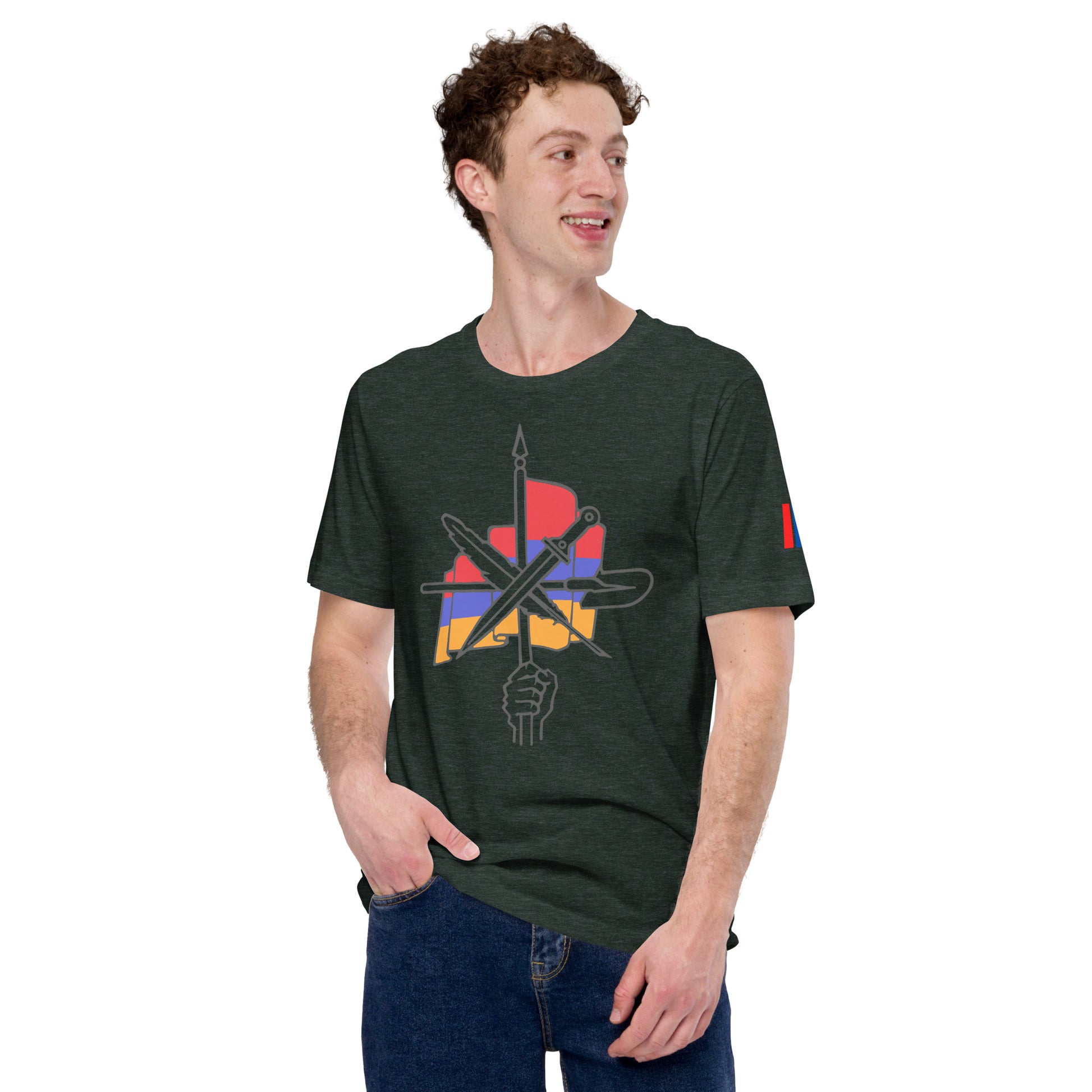 Unisex "Dashnaktsutyun" Graphic T-Shirt - Հայ Յեղափոխական Դաշնակցութիւն Pomegranate Mint