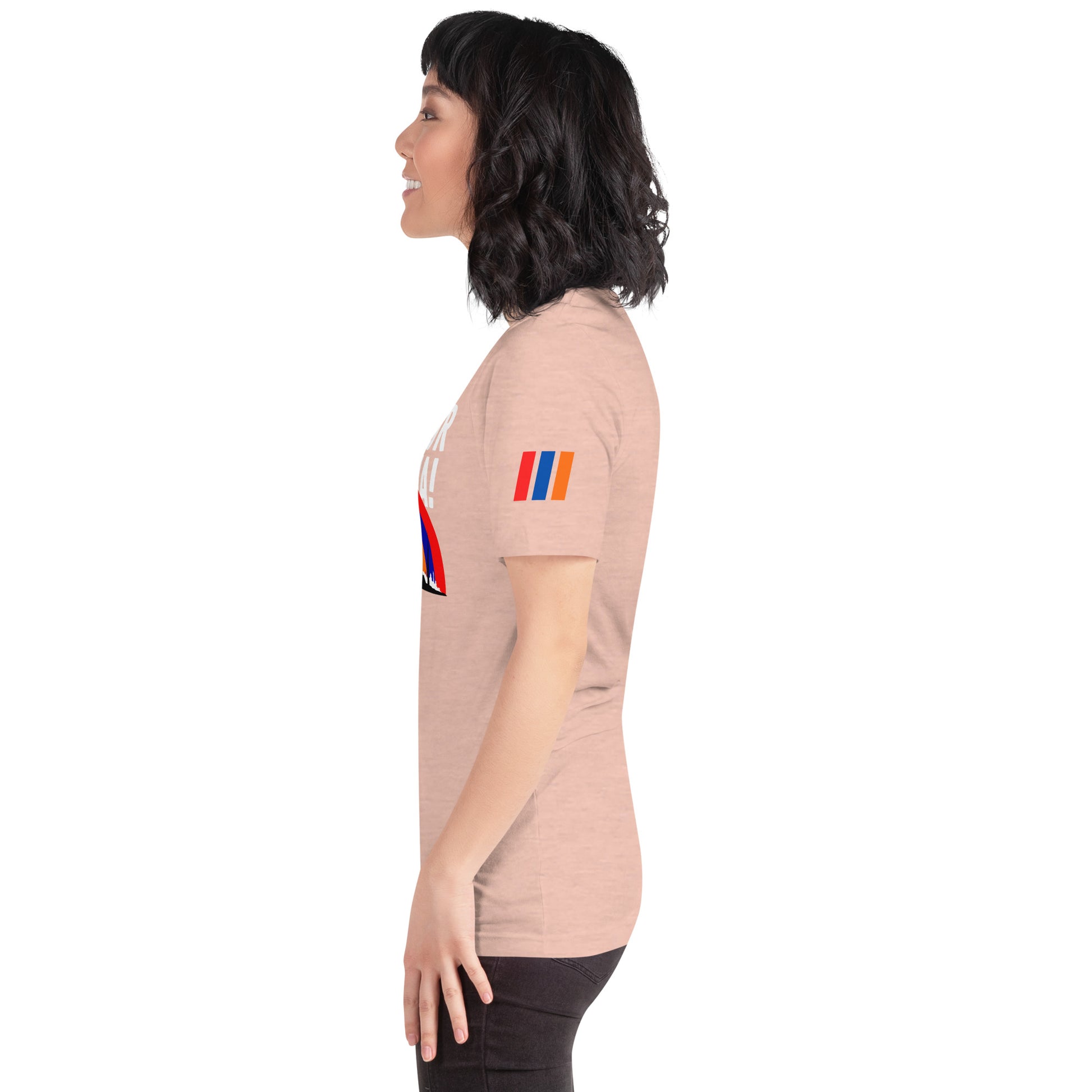 Unisex "Fight For Armenia & Tricolor Flag" Graphic T-Shirt Pomegranate Mint