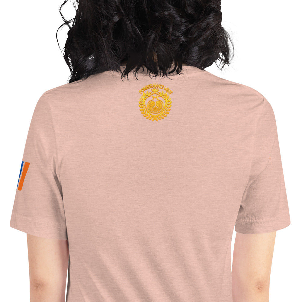 Unisex "Fight For Armenia & Tricolor Flag" Graphic T-Shirt Pomegranate Mint