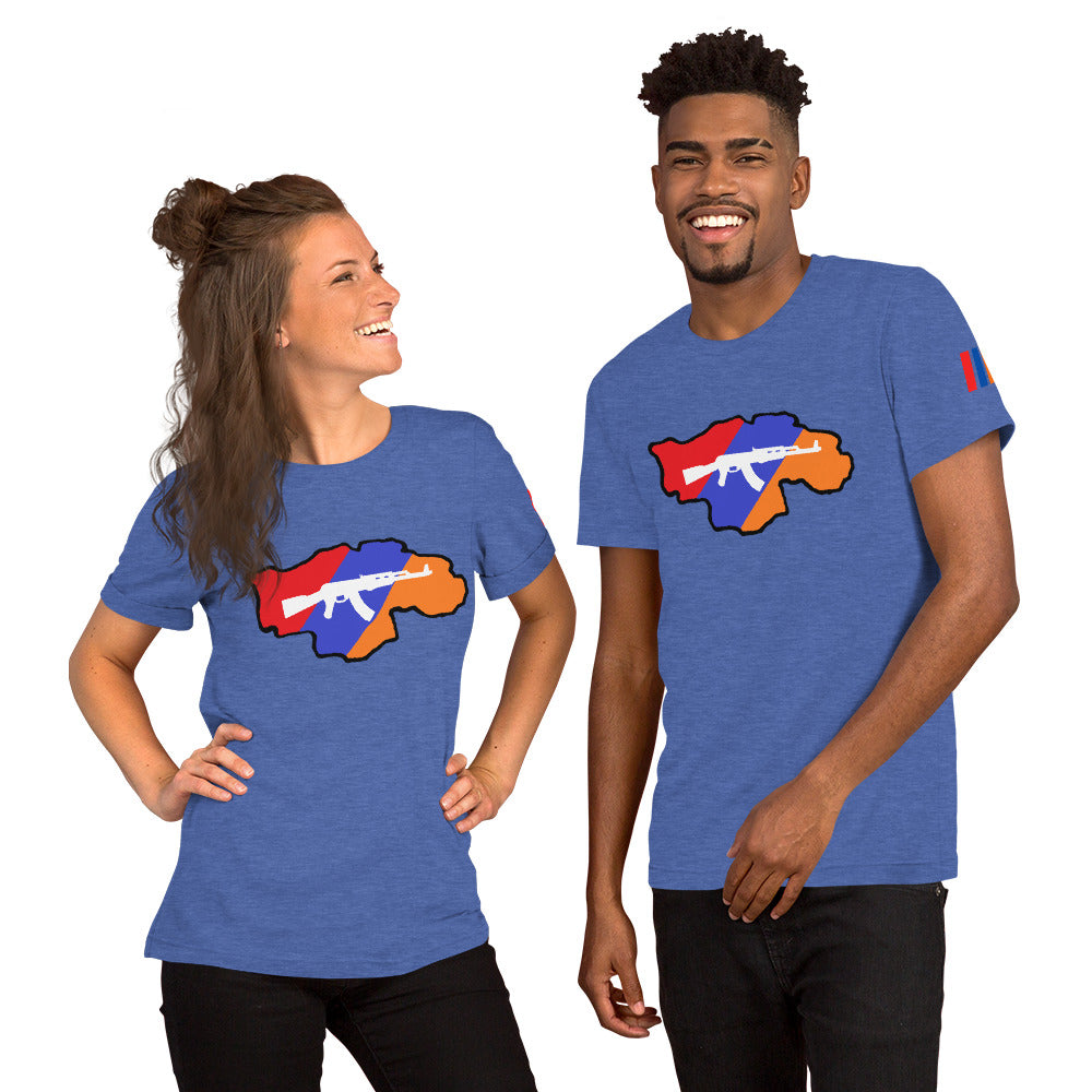 Unisex "Greater Armenia AK-47" Graphic T-Shirt Pomegranate Mint
