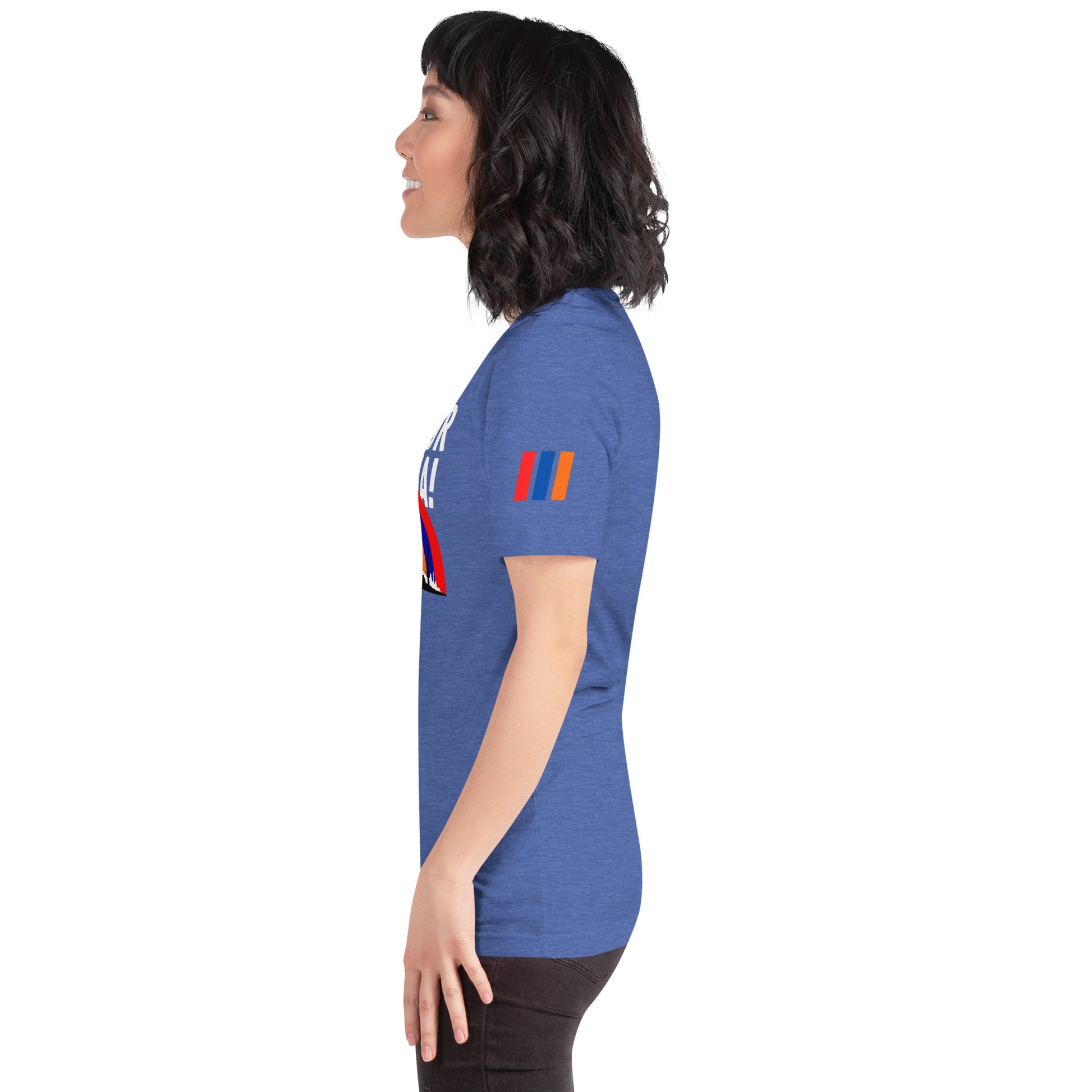 Unisex "Fight For Armenia & Tricolor Flag" Graphic T-Shirt Pomegranate Mint