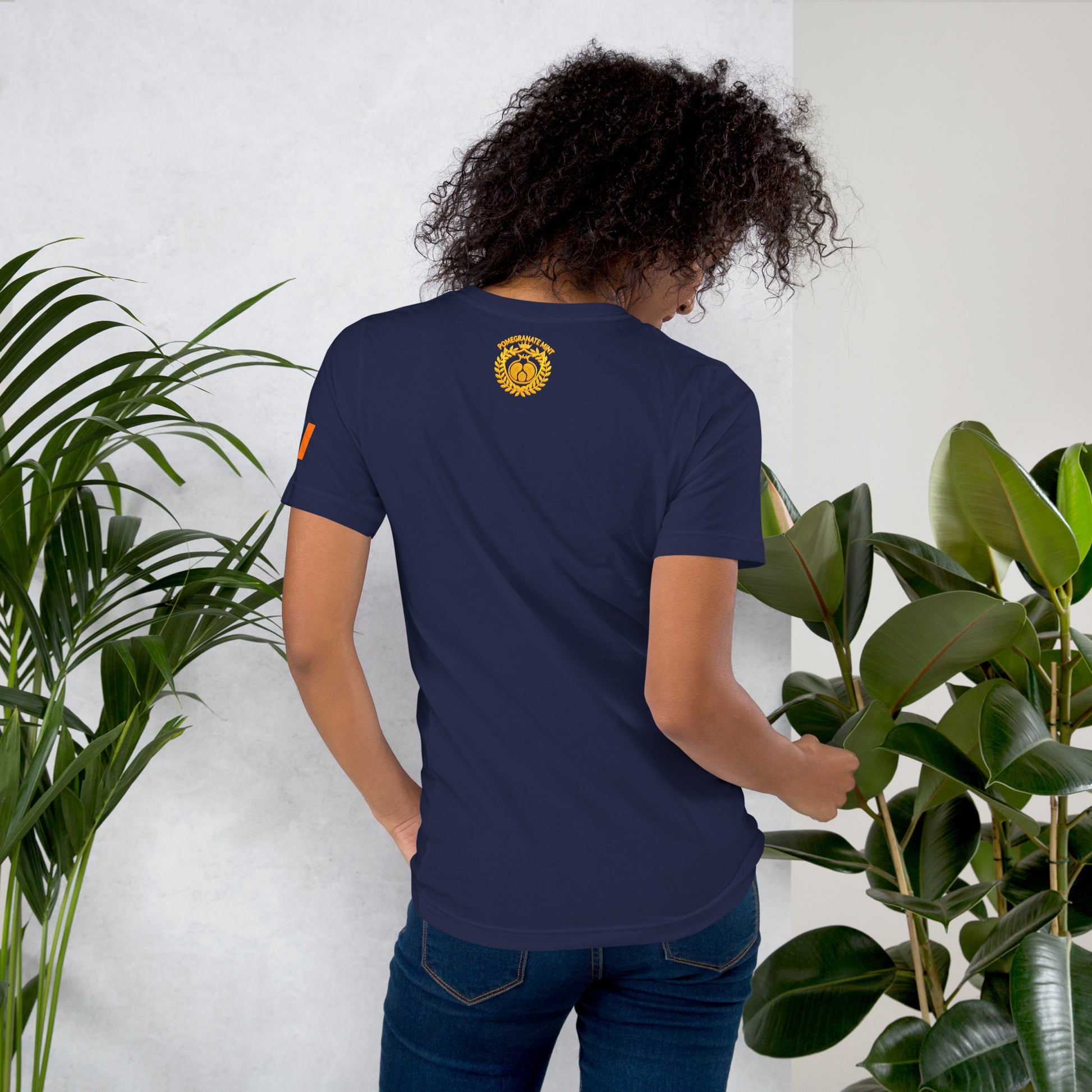 Unisex Armenian "Armenian Coat of Arms & Tricolor" Graphic T-Shirt Pomegranate Mint