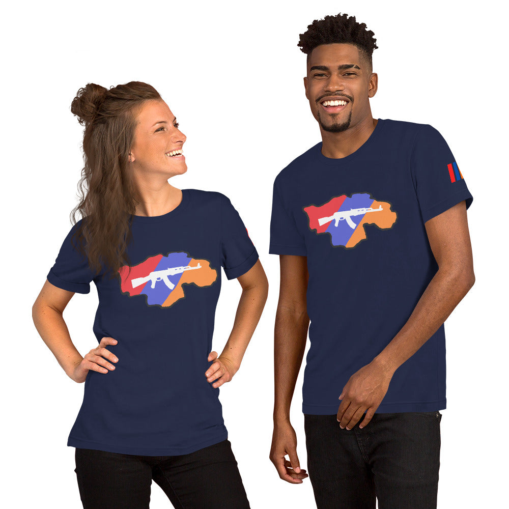 Unisex "Greater Armenia AK-47" Graphic T-Shirt Pomegranate Mint