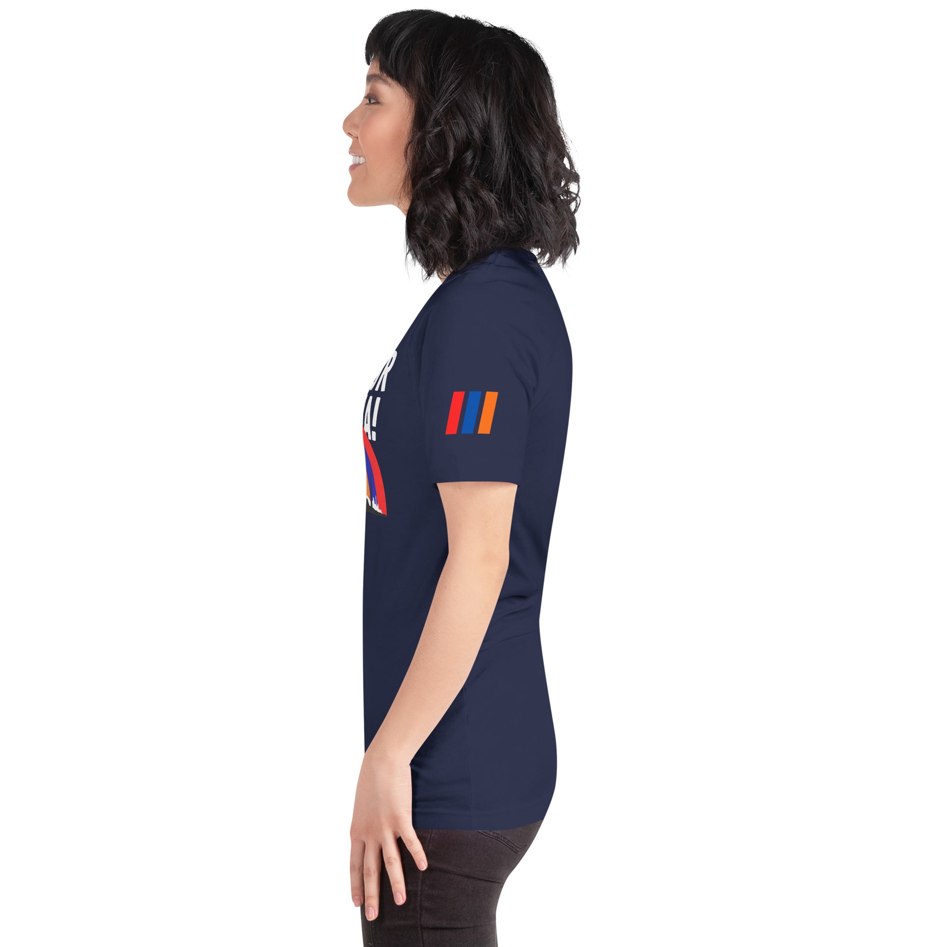 Unisex "Fight For Armenia & Tricolor Flag" Graphic T-Shirt Pomegranate Mint