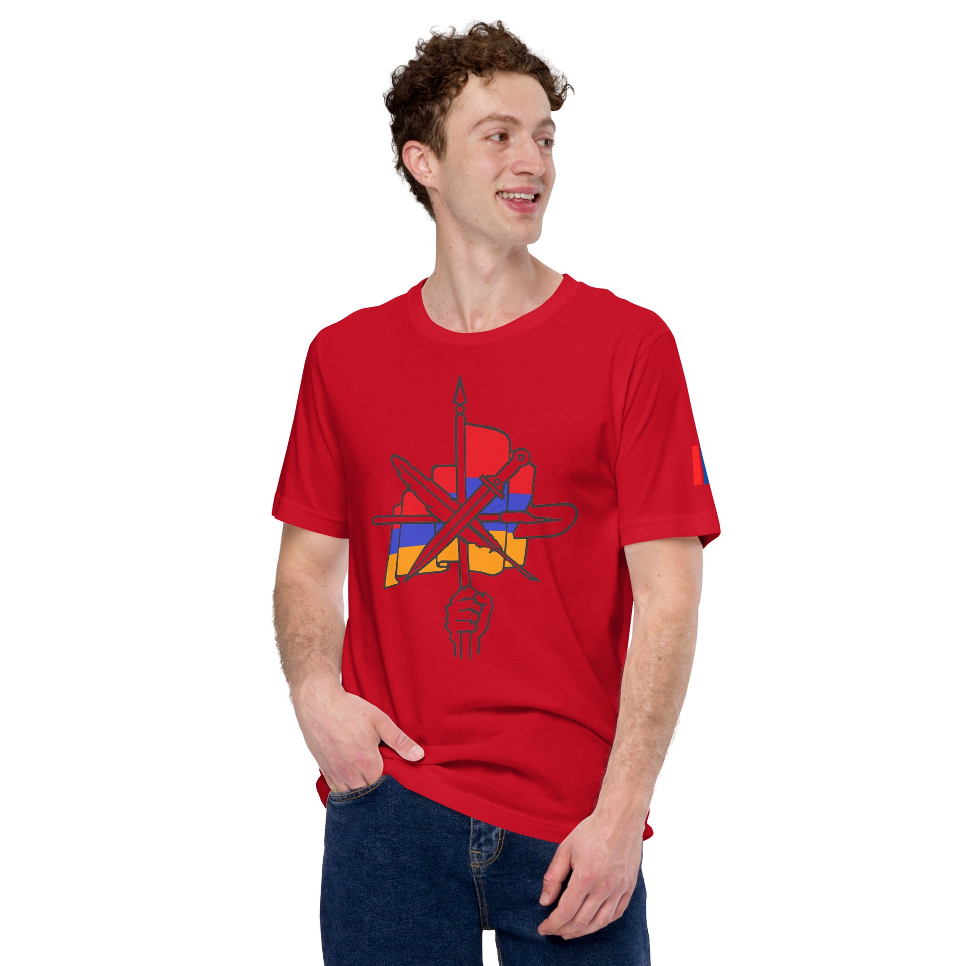 Unisex "Dashnaktsutyun" Graphic T-Shirt - Հայ Յեղափոխական Դաշնակցութիւն Pomegranate Mint