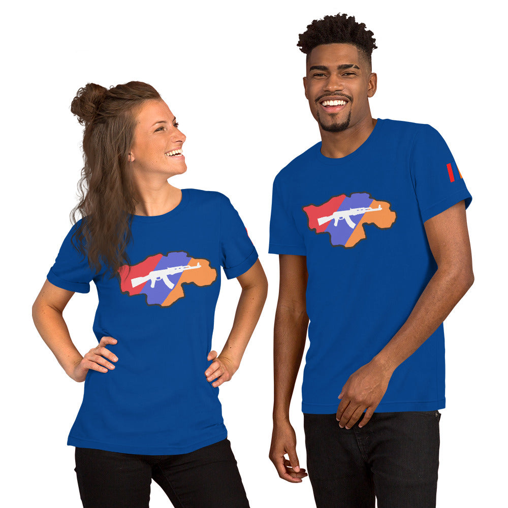 Unisex "Greater Armenia AK-47" Graphic T-Shirt Pomegranate Mint