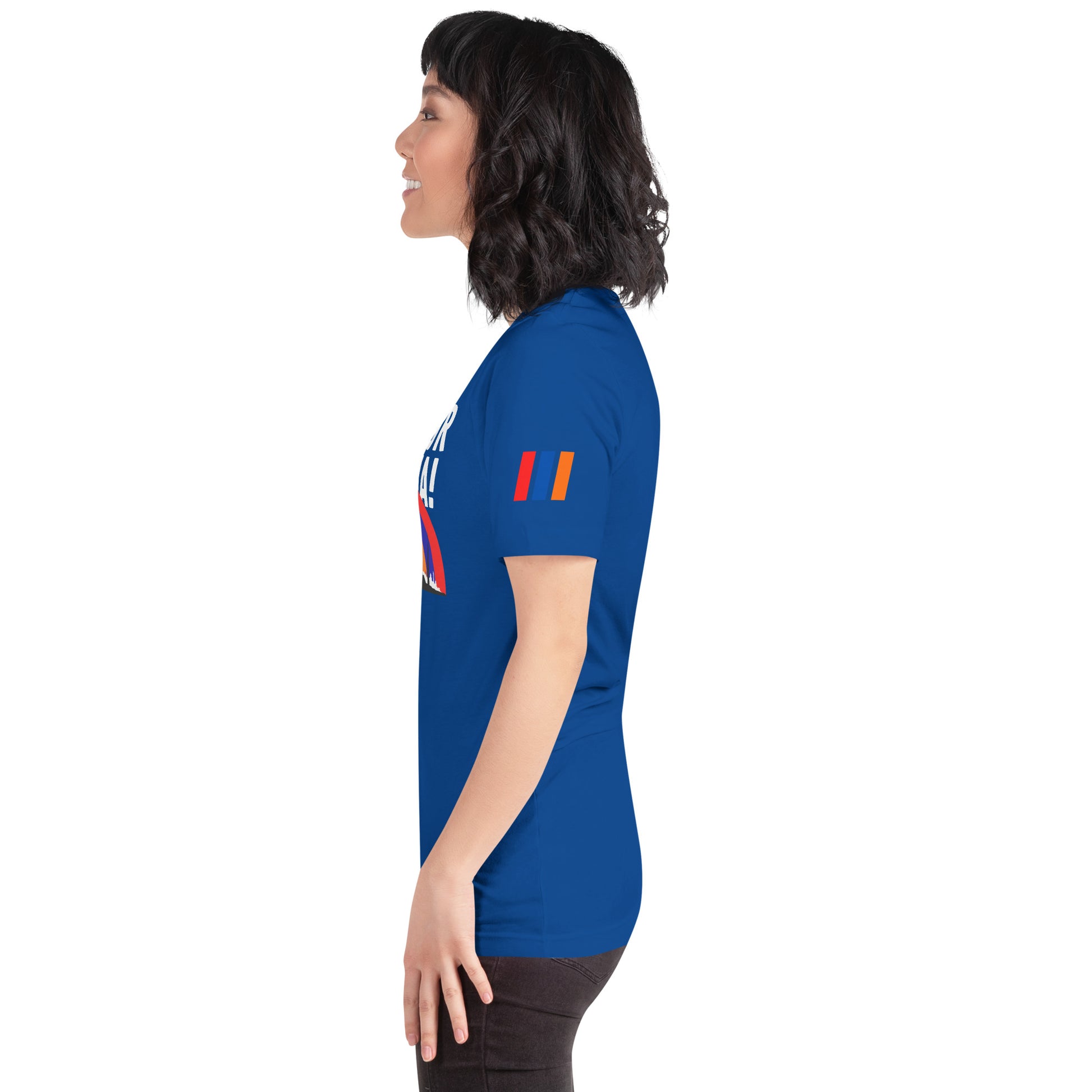 Unisex "Fight For Armenia & Tricolor Flag" Graphic T-Shirt Pomegranate Mint