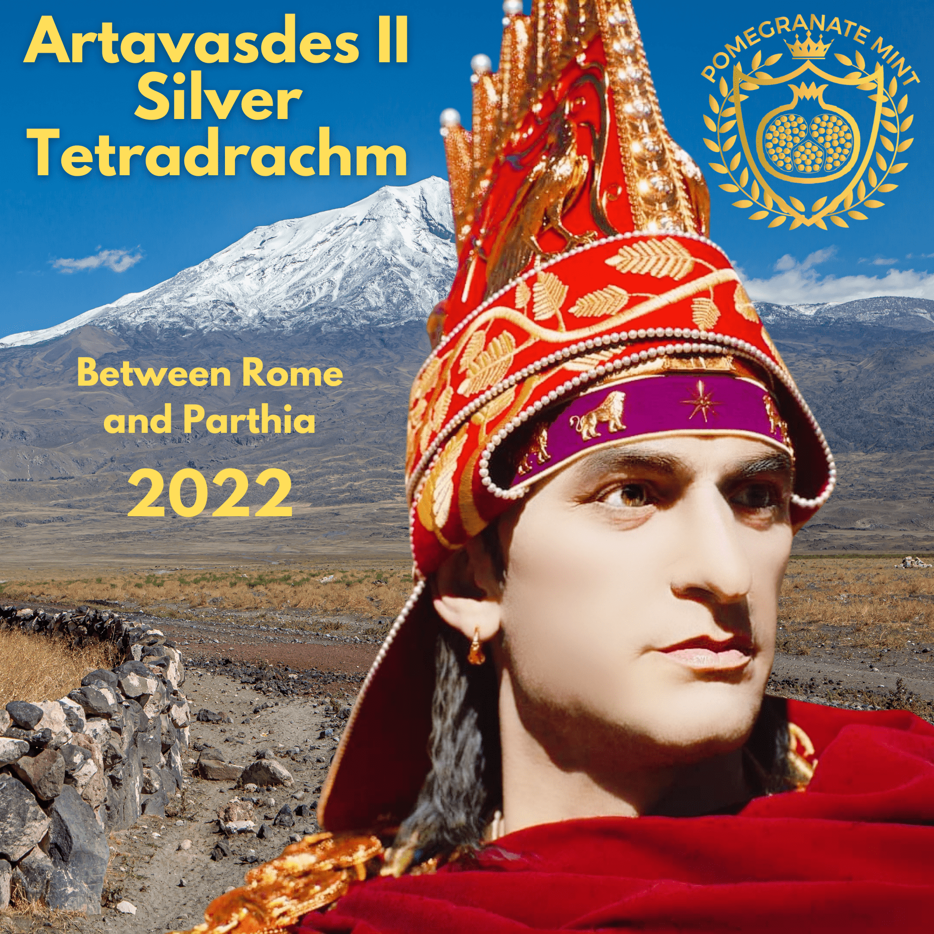 2024 Tigranes the Great Copper Chalkoi Coin Pomegranate Mint