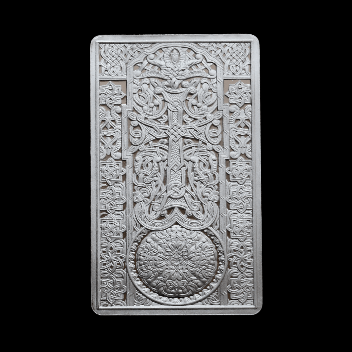 2022 Silver Cross Stone Bar (Khachkar) Pomegranate Mint